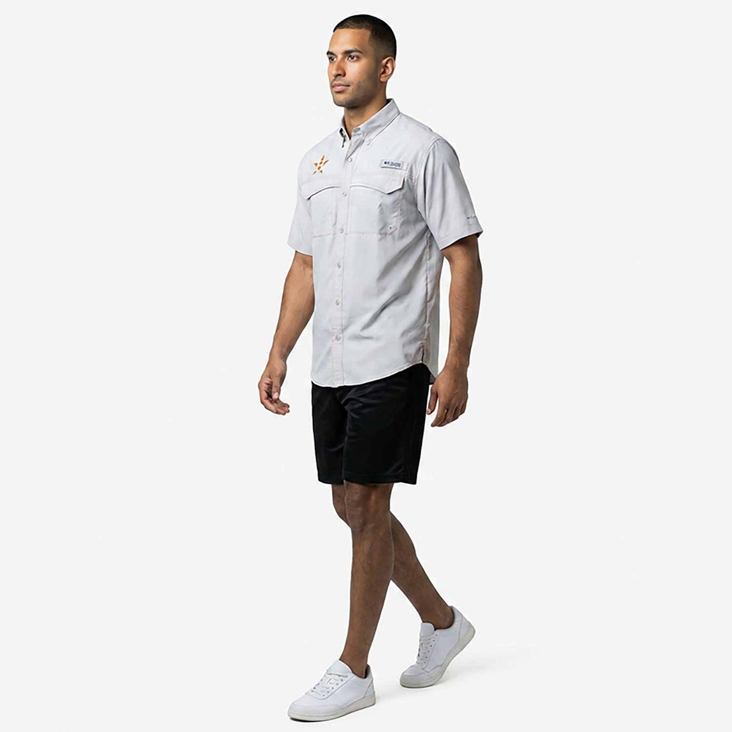 Columbia Sportswear Men's Houston Astros Low Drag Offshore Short Sleeve Shirt - view number 3