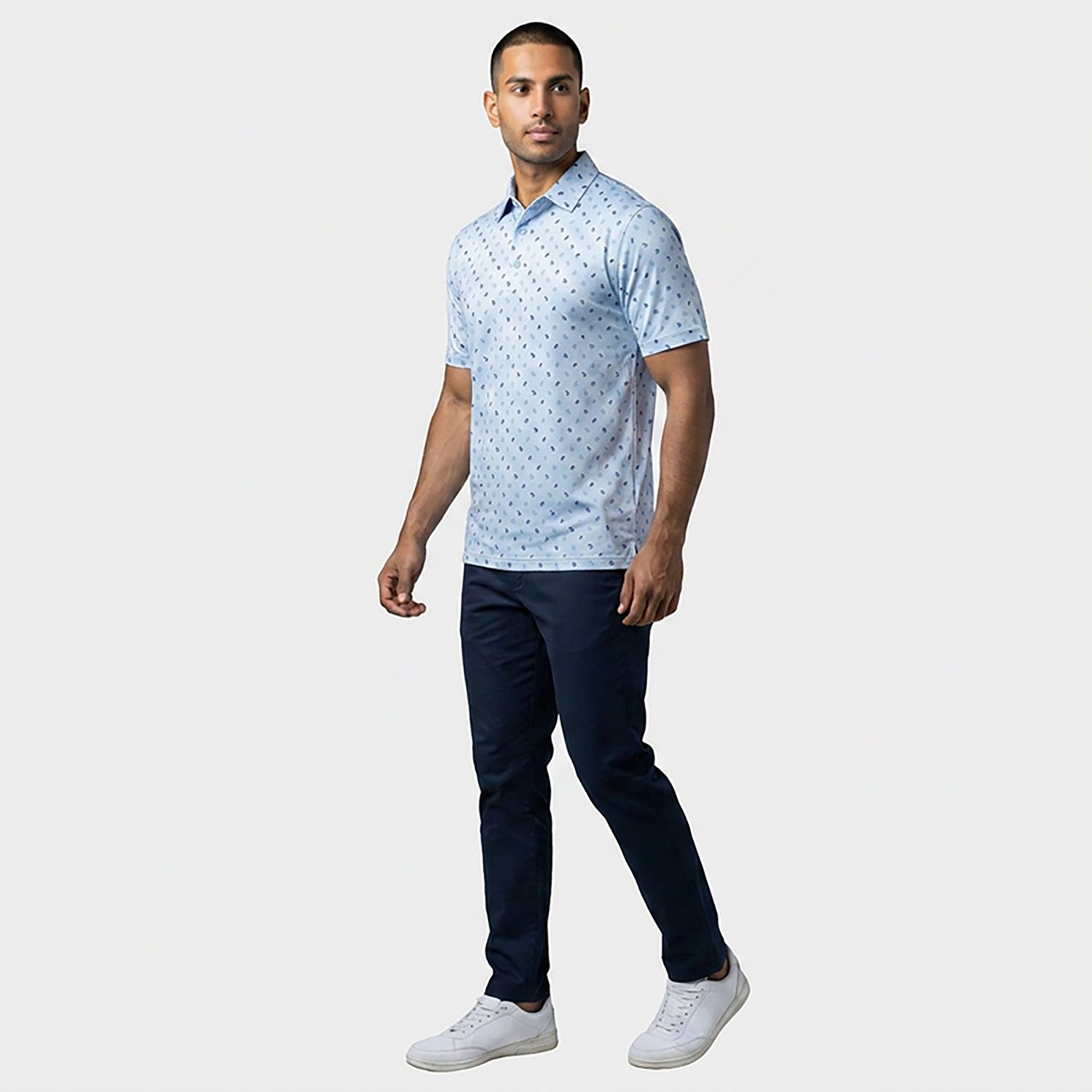 Callaway Men's Short Sleeve Bull Dog Texture Golf Shirt - view number 3