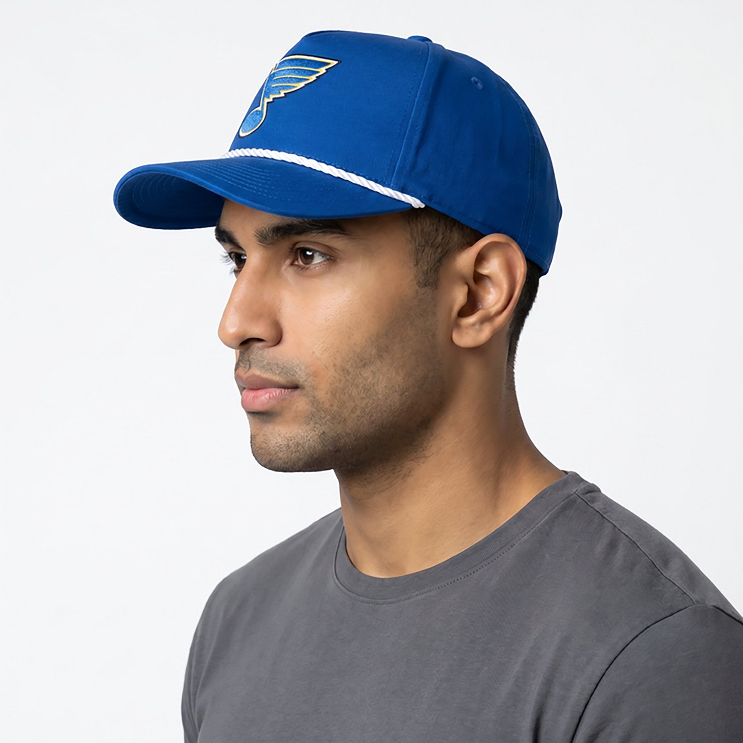 Fanatics Men's Blues Rink A-Frame Structured Adjustable Cap - view number 2