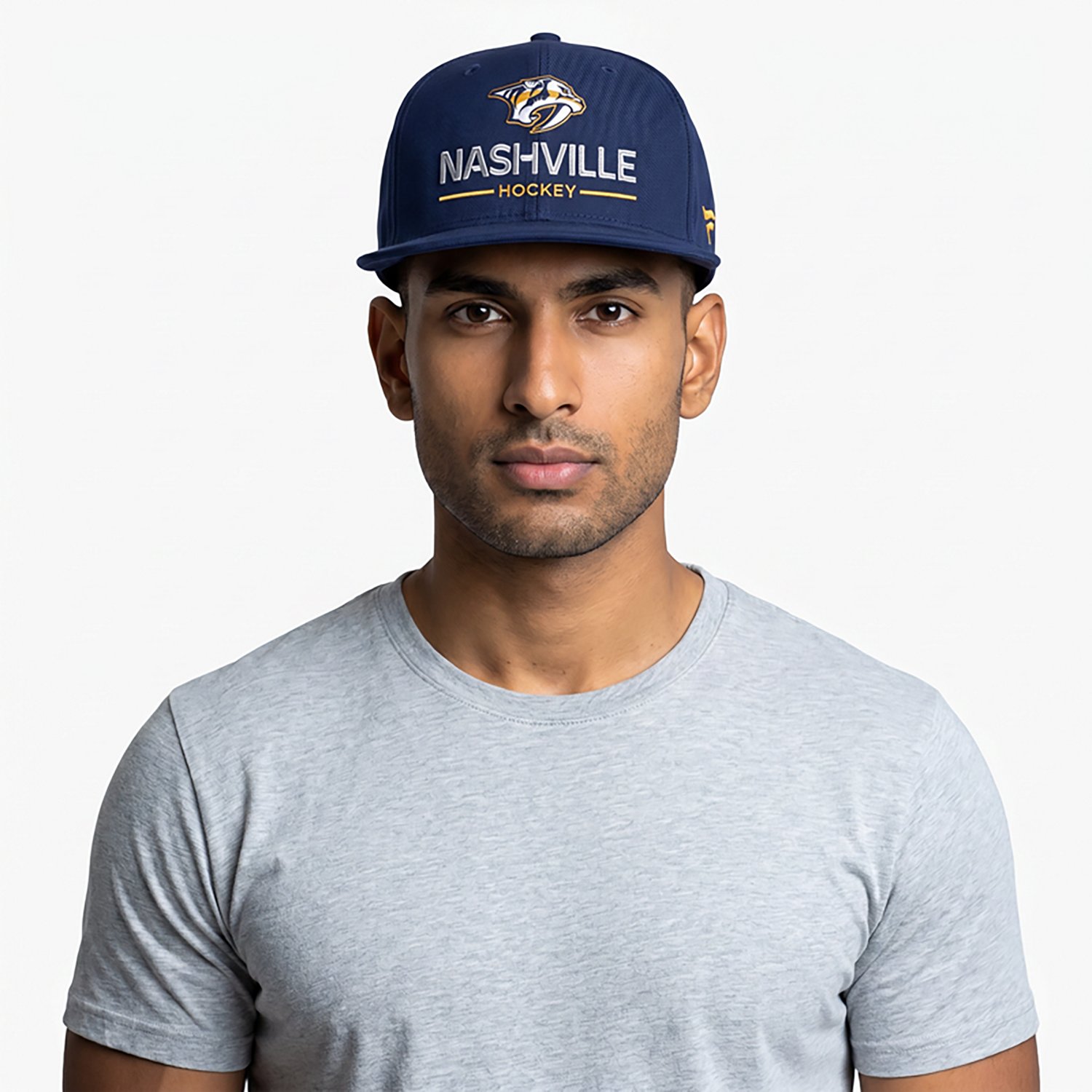 Fanatics Men's Predators Rink Flat Brim Structured Square Visor Adjustable Cap - view number 4