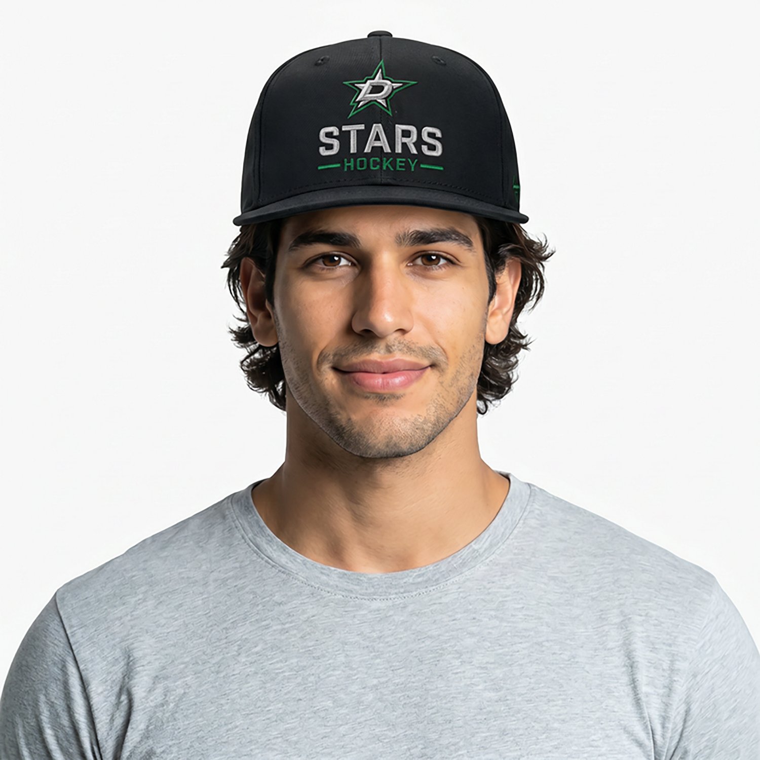 Fanatics Men's Stars Rink Flat Brim Structured Square Visor Adjustable Cap - view number 3
