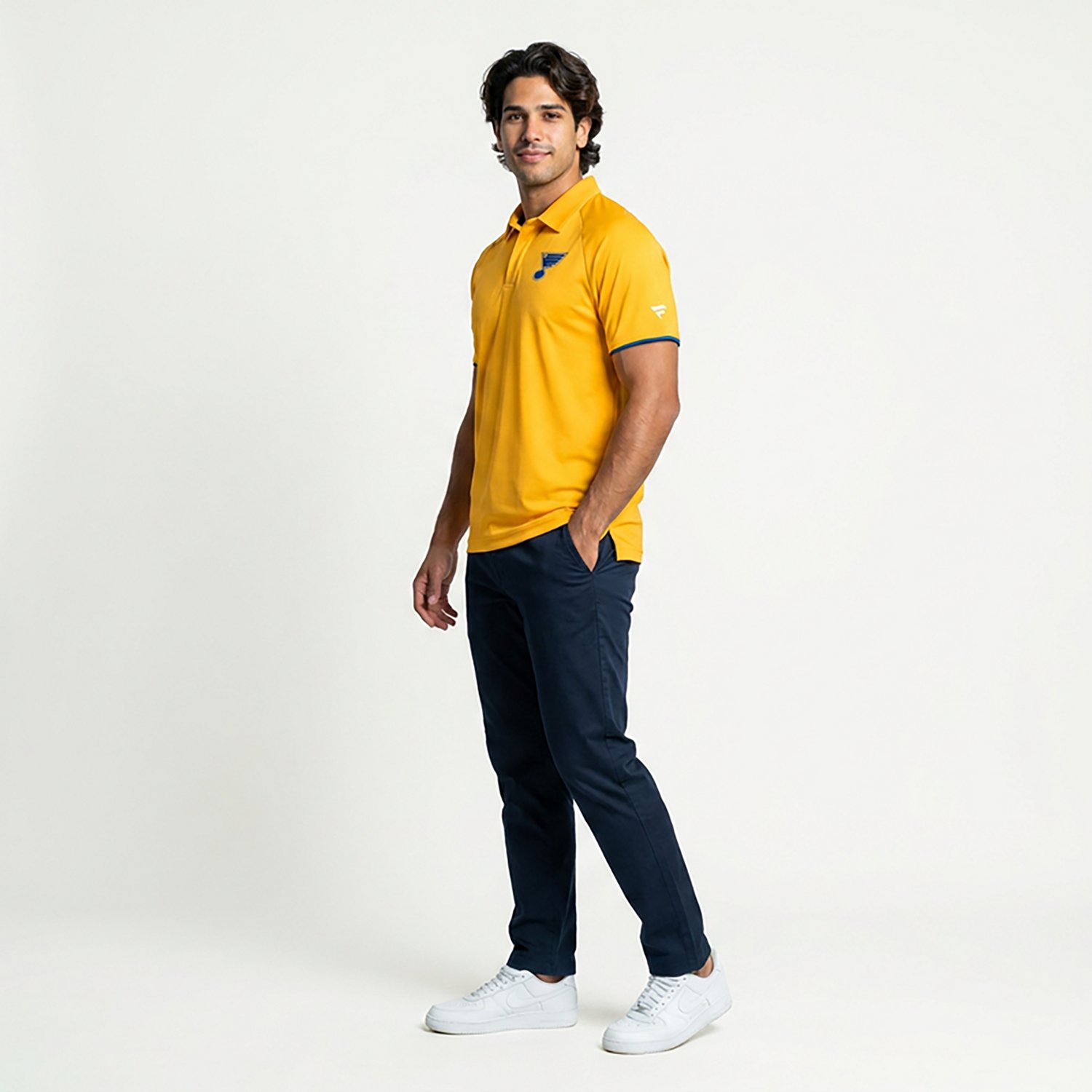 Fanatics Men's Blues Authentic Pro Rink Polo Shirt - view number 2
