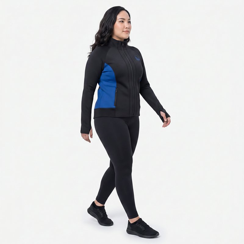 Fanatics Signature Women's Black Golden State Warriors Studio Fitted Full-Zip Gym Track Jacket - Black