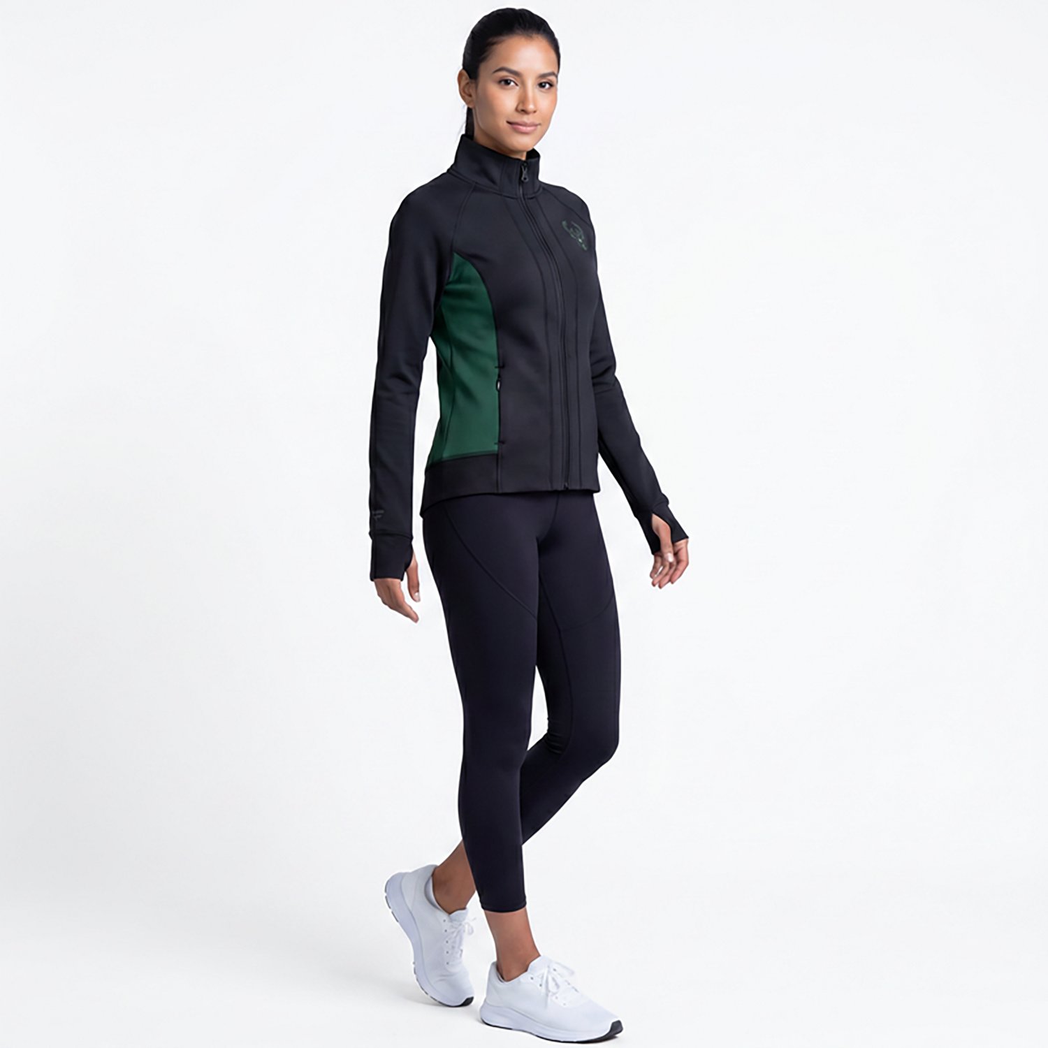 Fanatics Milwaukee Bucks Studio Fitted Full-Zip Gym Track Jacket