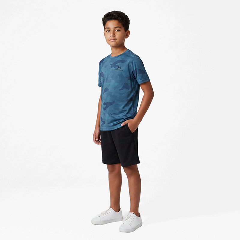 Under Armour Boys' Vanish Printed T-Shirt, Medium, Wham Blue/Wham Blue