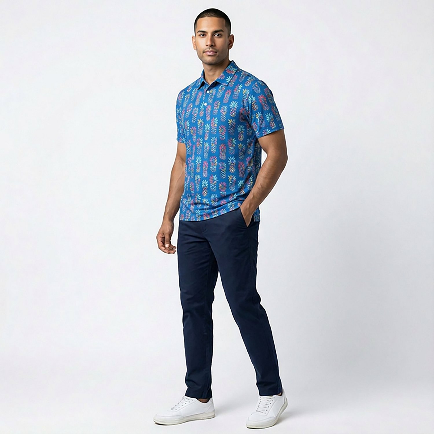 Chubbies Men's The Pineapple Sketch Performance Polo - view number 3