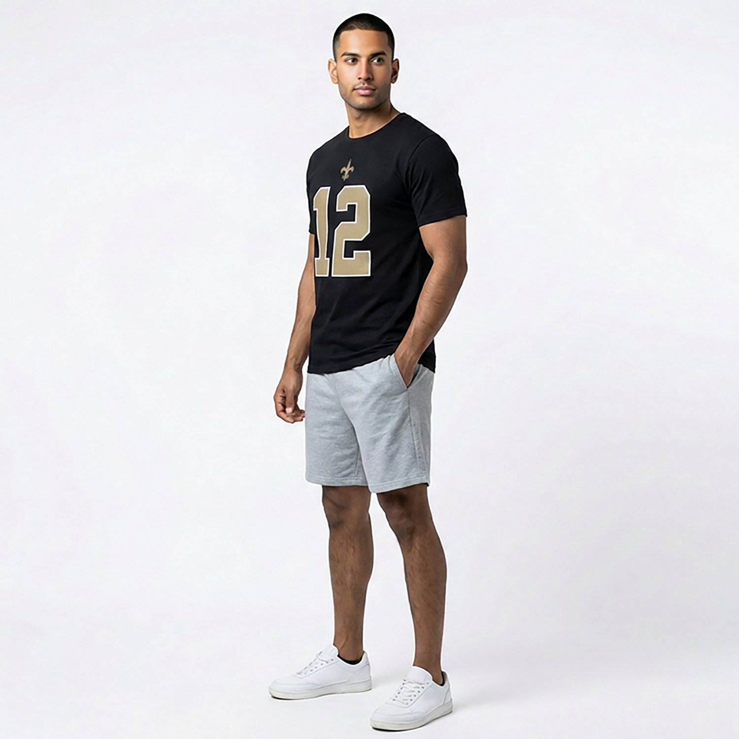 Nike Men's New Orleans Saints Chris Olave #12 Graphic T-shirt - view number 3
