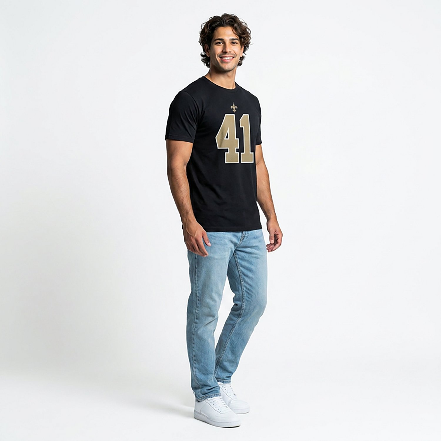 Nike Men's New Orleans Saints Alvin Kamara #41 Graphic T-shirt - view number 2