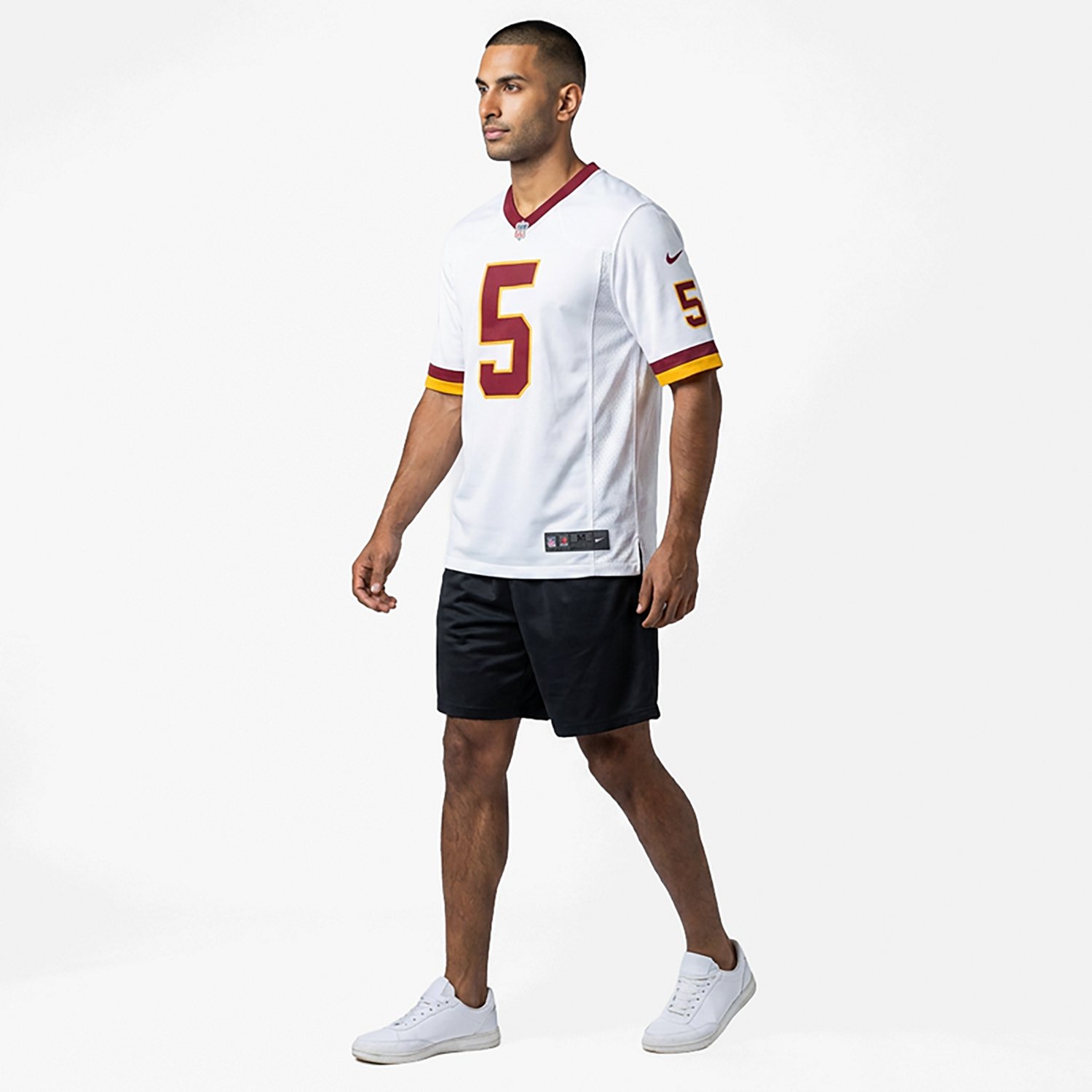 Nike Men's Commanders Jayden Daniels #5 Name & Number Alternate Game Jersey - view number 3