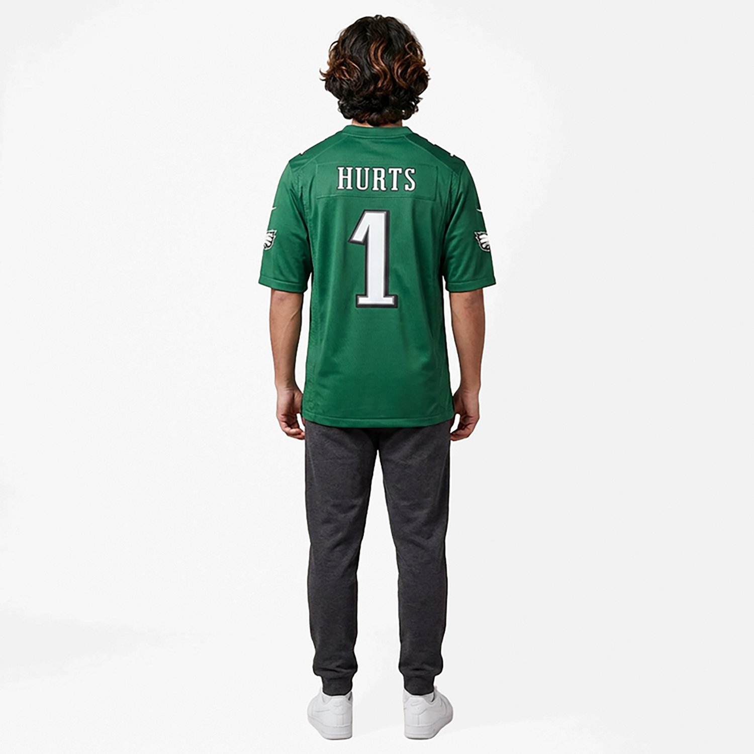 Nike Men's Eagles Hurts N&N Alt Game Short Sleeve Jersey - view number 3