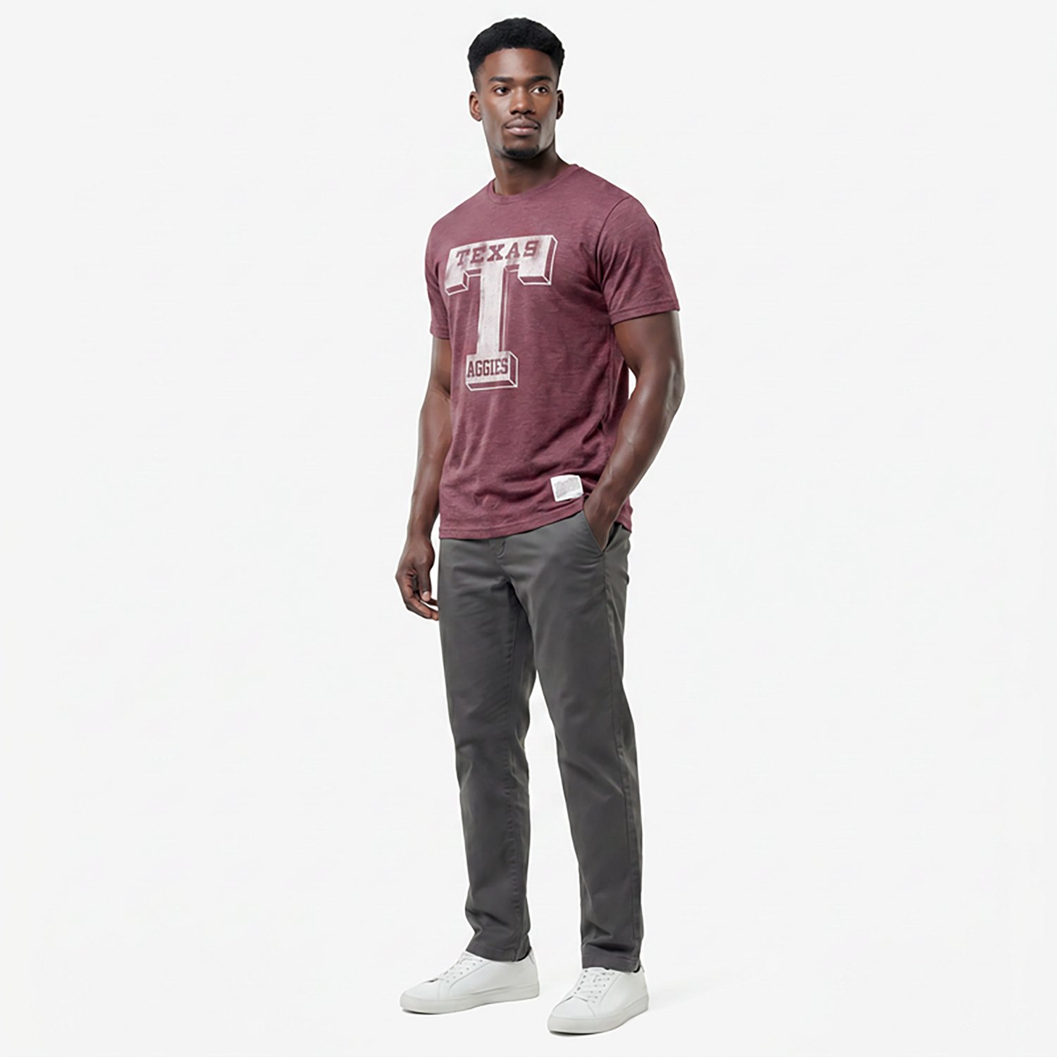 WILDCAT RETRO Men's Texas A&M Retro Block T-shirt - view number 2