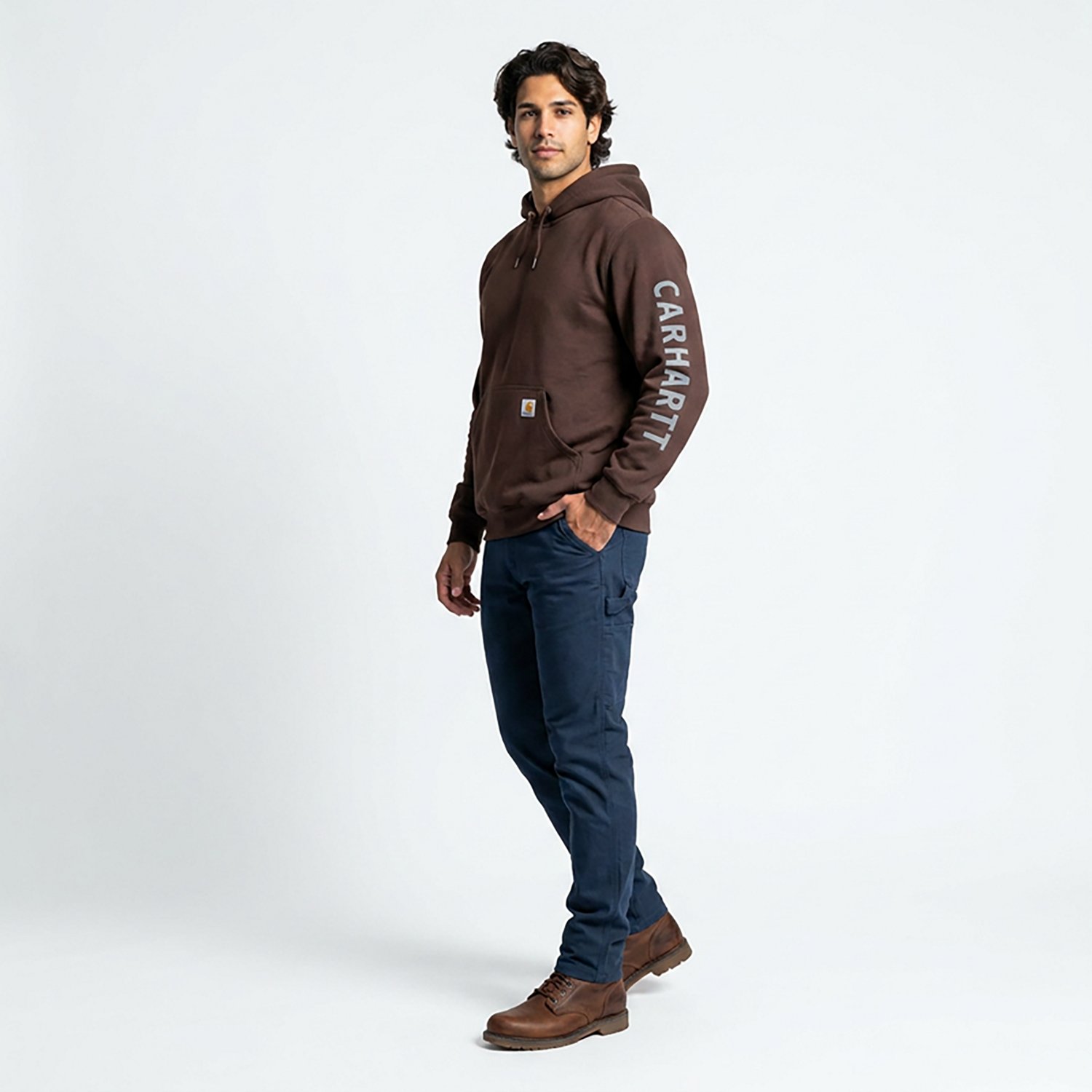 Carhartt Men's Logo Graphic Midweight Hoodie