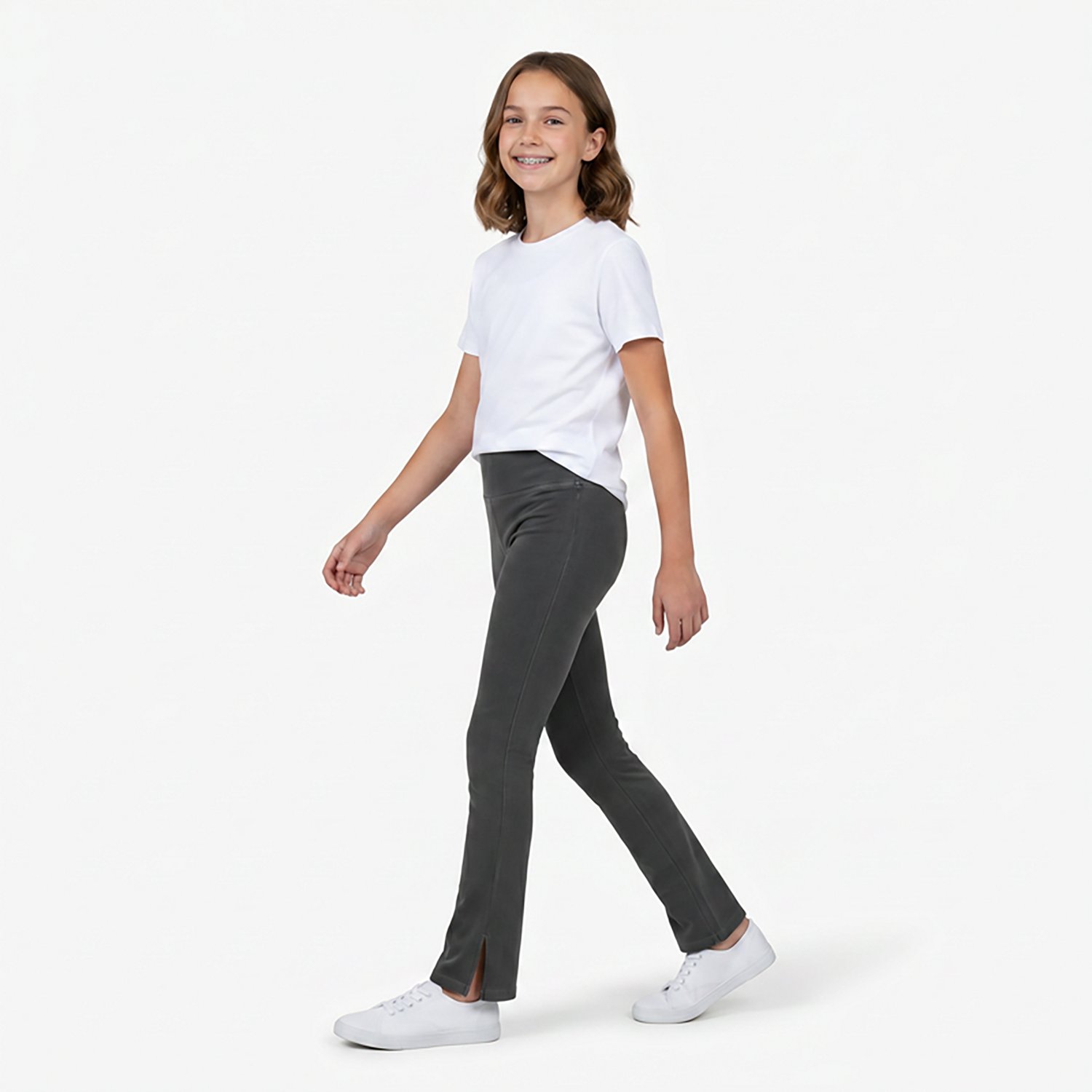 BGC Girls' Wash Flare Slit Leggings - view number 2