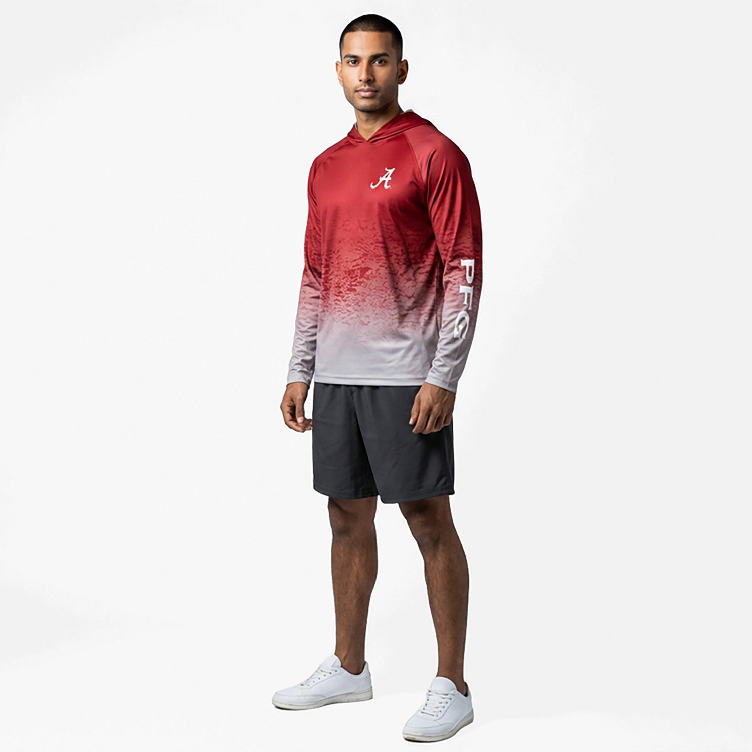 Columbia Sportswear Men's Alabama Crimson Tide Collegiate PFG Super Terminal Tackle Hoodie - view number 3