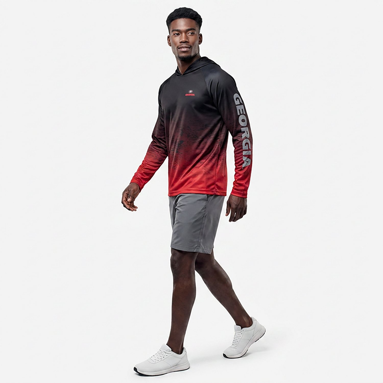 Columbia Sportswear Men's Georgia Bulldogs Collegiate PFG Super Terminal Tackle Hoodie - view number 2