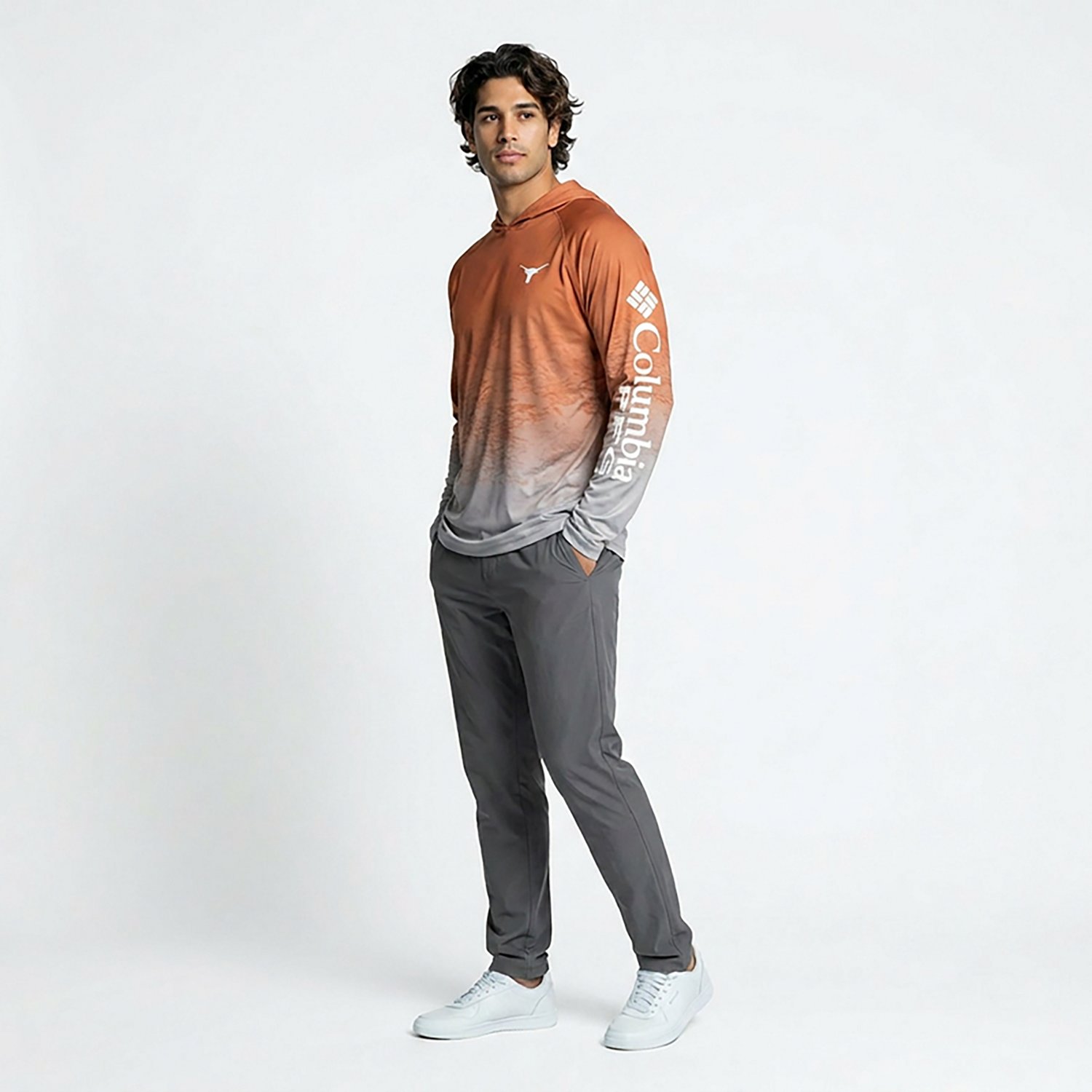 Columbia Sportswear Men's Texas Longhorns Collegiate PFG Super Terminal Tackle™ Hoodie - view number 3
