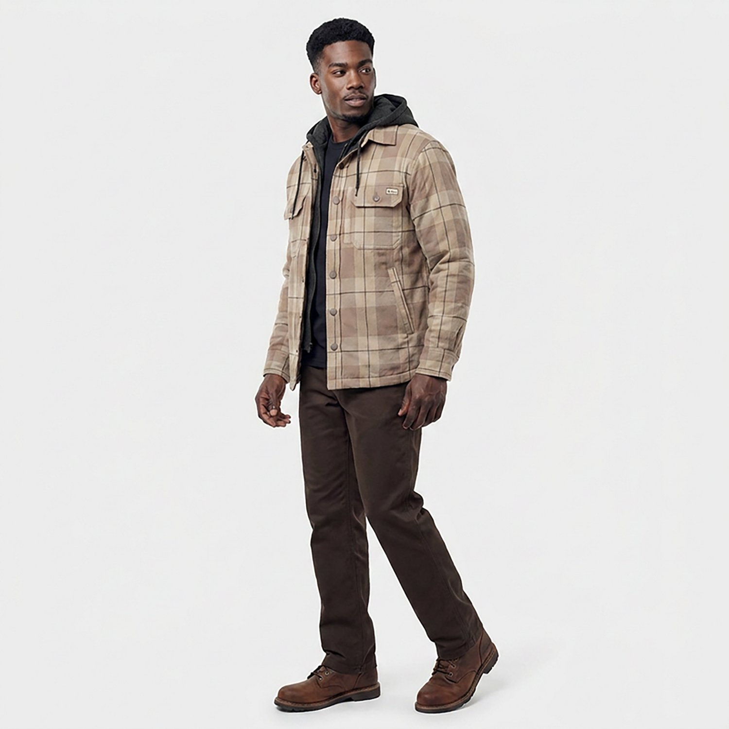 Drake Men's Campfire Flannel Hoodie