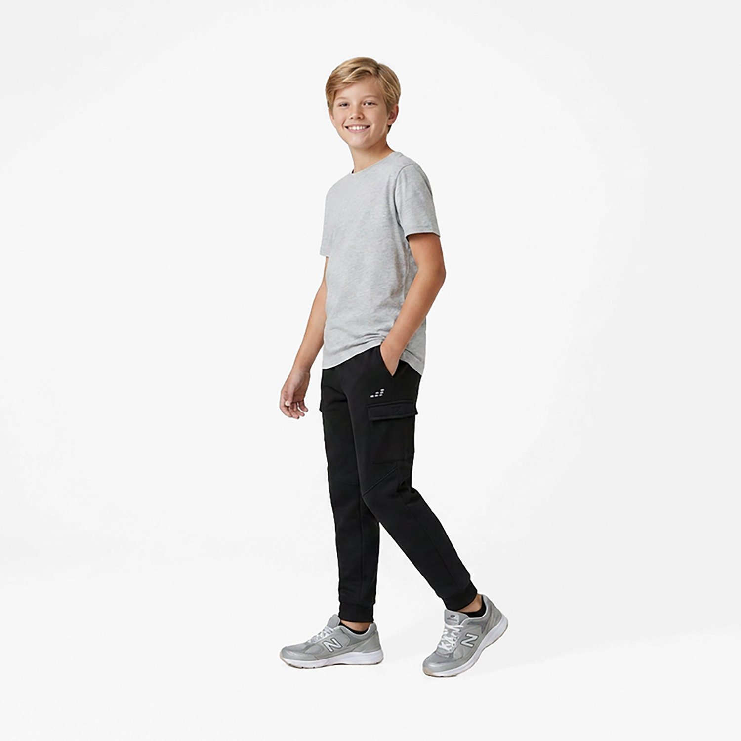 BCG Boys' Cotton Fleece Cargo Pants - view number 2
