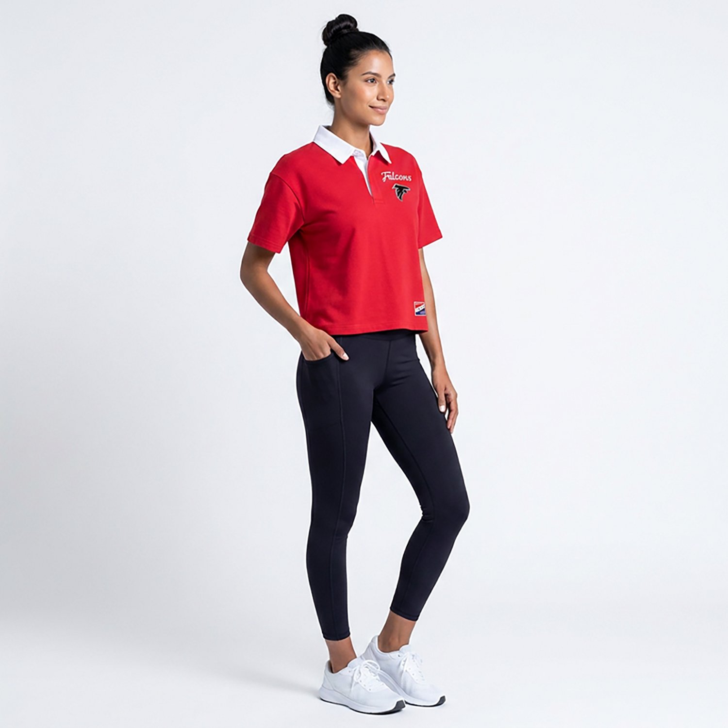 New Era Women's Atlanta Falcons Boxy Polo Shirt