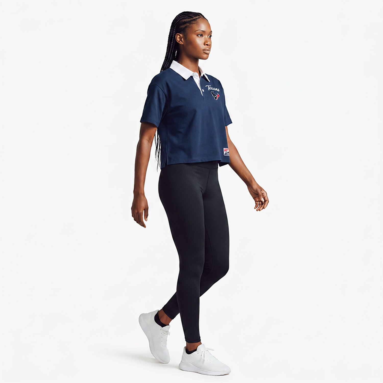 New Era Women's Houston Texans Boxy Polo Shirt
