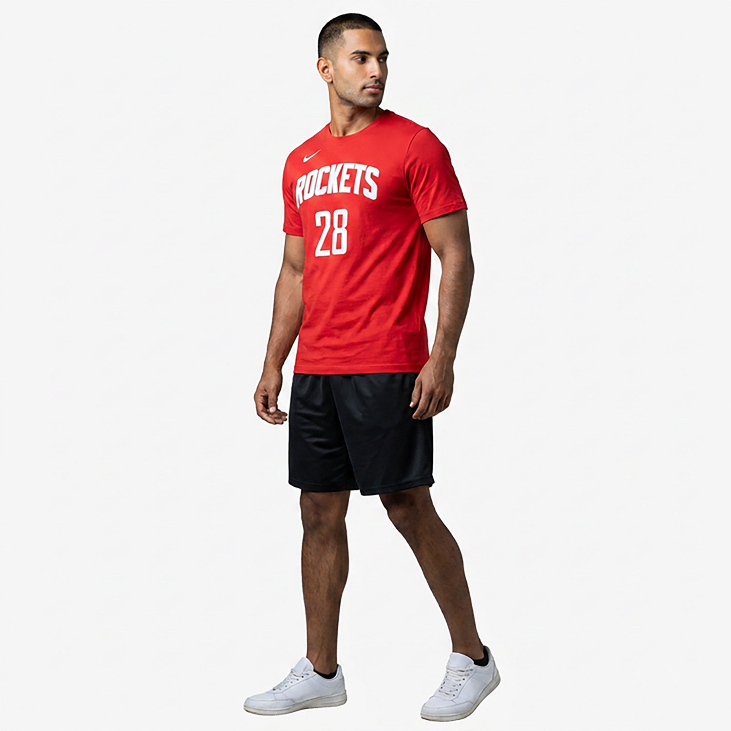 Nike Men's Houston Rockets Essential Icon N&N Sengun Short Sleeve T-shirt - view number 3