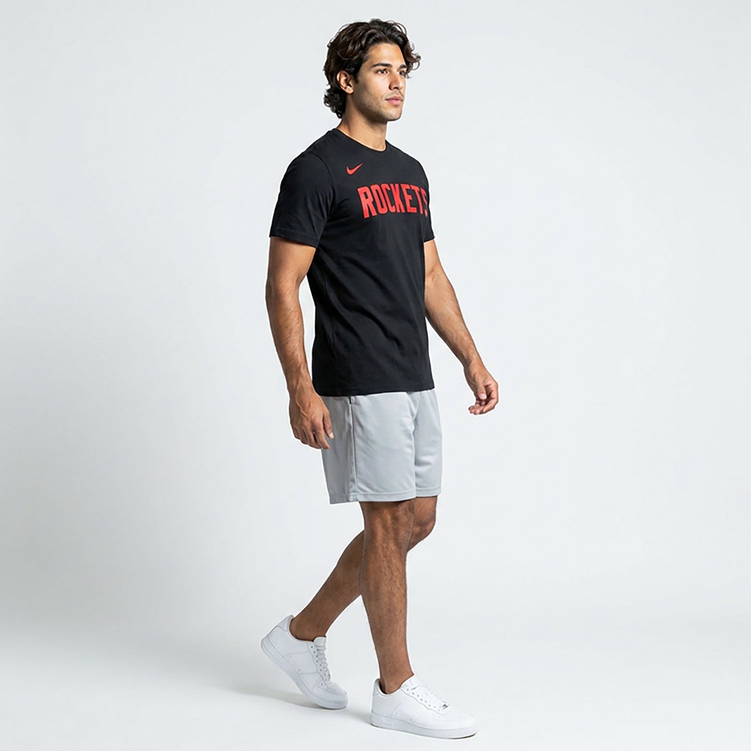 Nike Men's Houston Rockets Essential Wordmark Short Sleeve T-shirt - view number 2
