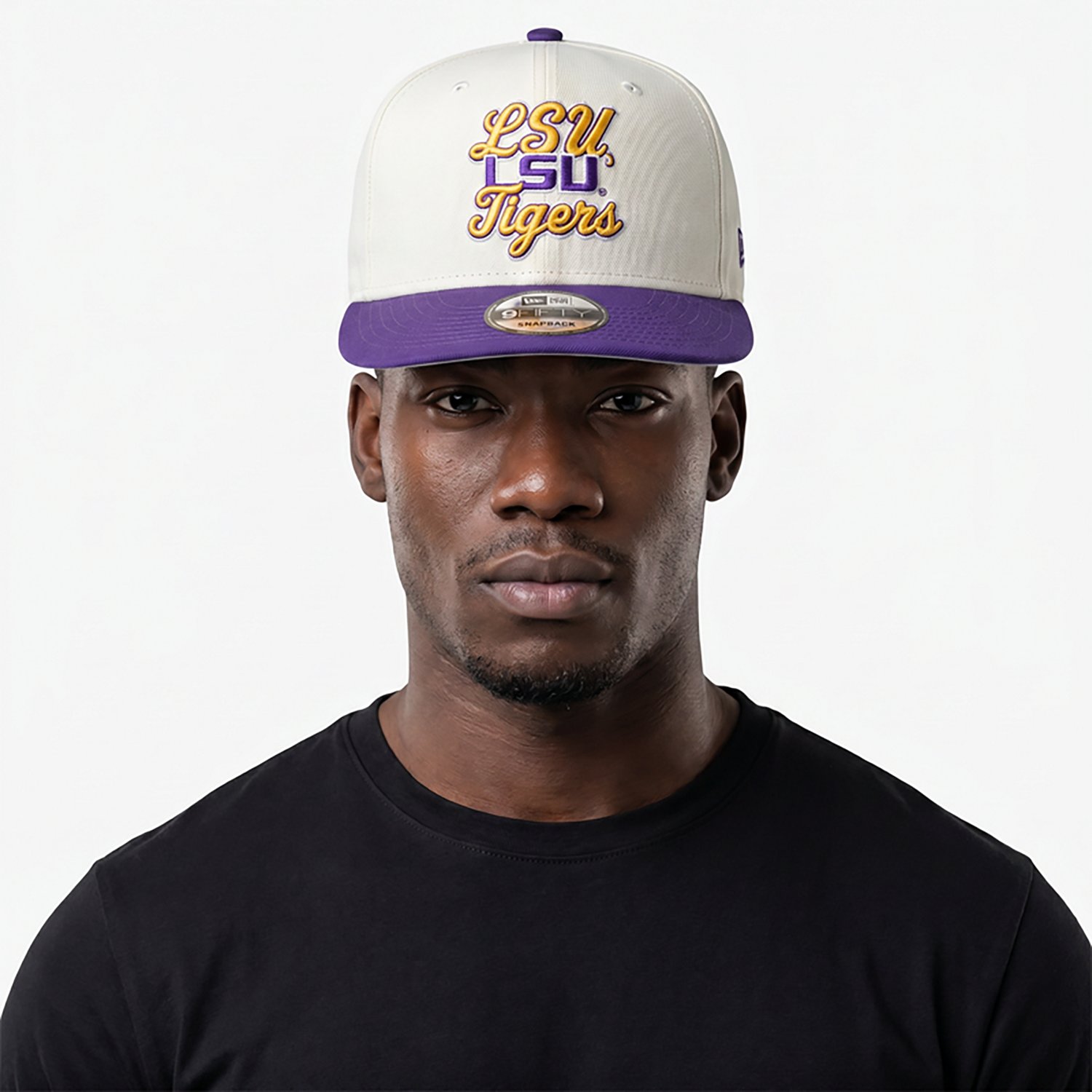 New Era Adults' Louisiana State University Chainstitch Snapback 9FIFTY A-Frame Cap