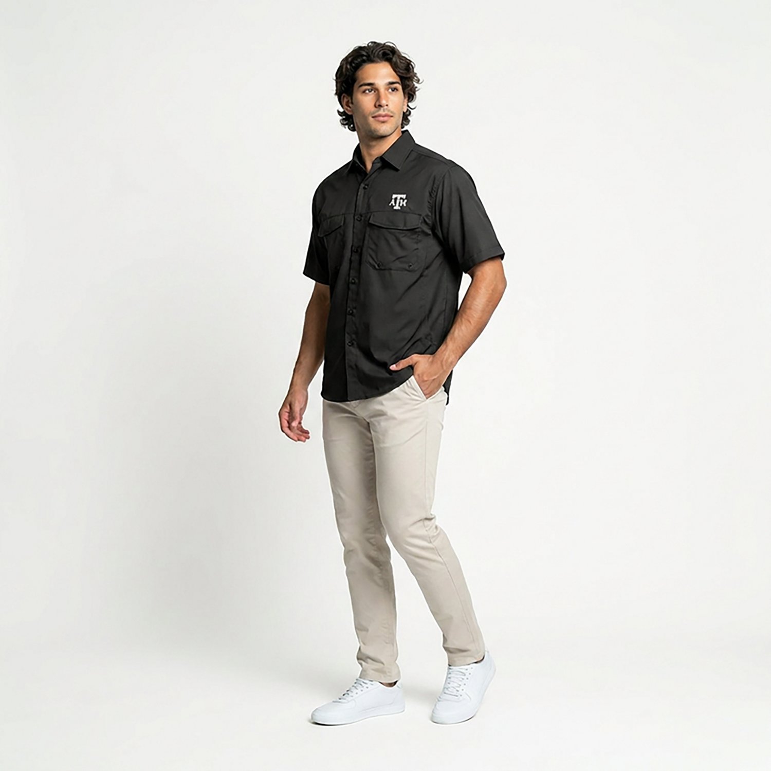 Antigua Men's Texas A&M Aggies Game Day Fishing Shirt