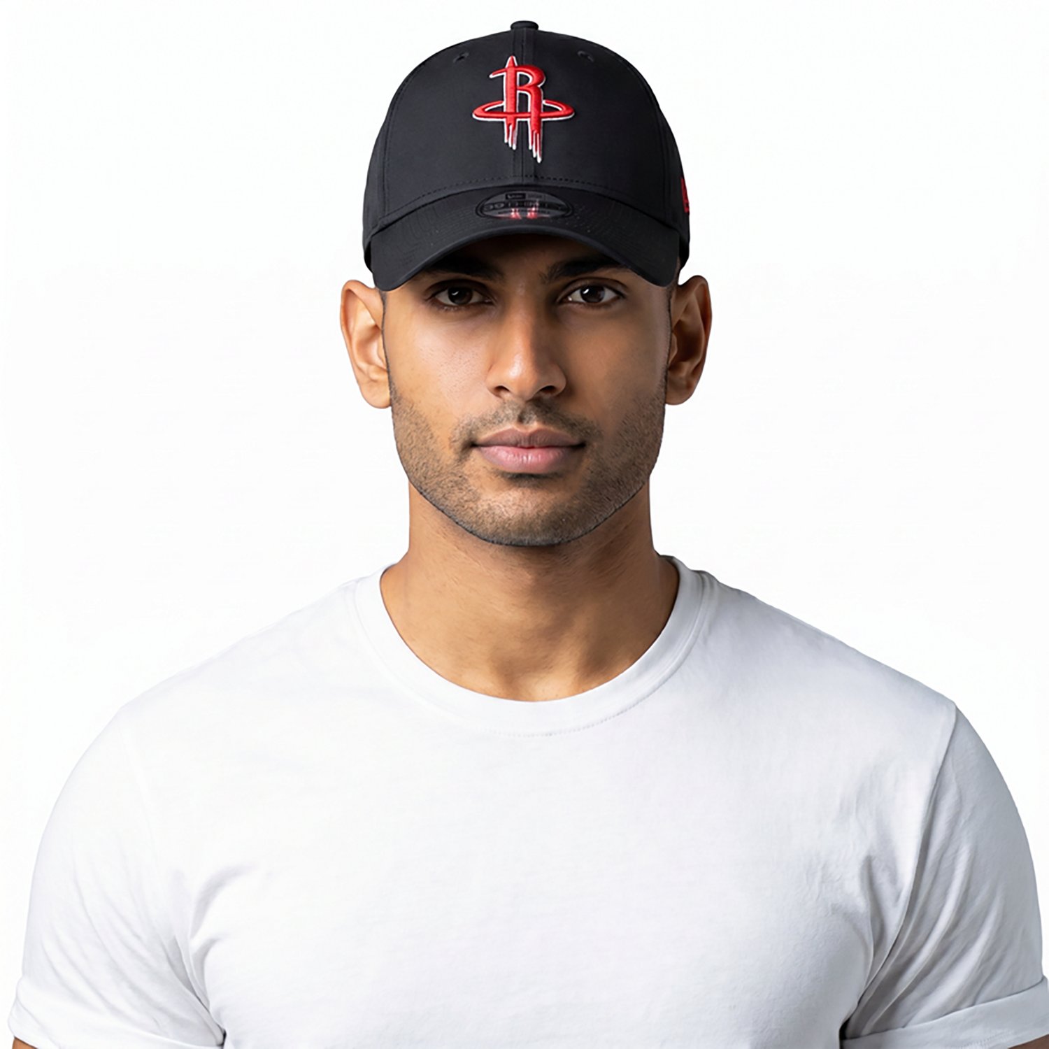 New Era Adults' Houston Rockets 39THIRTY Night Black Cap - view number 2