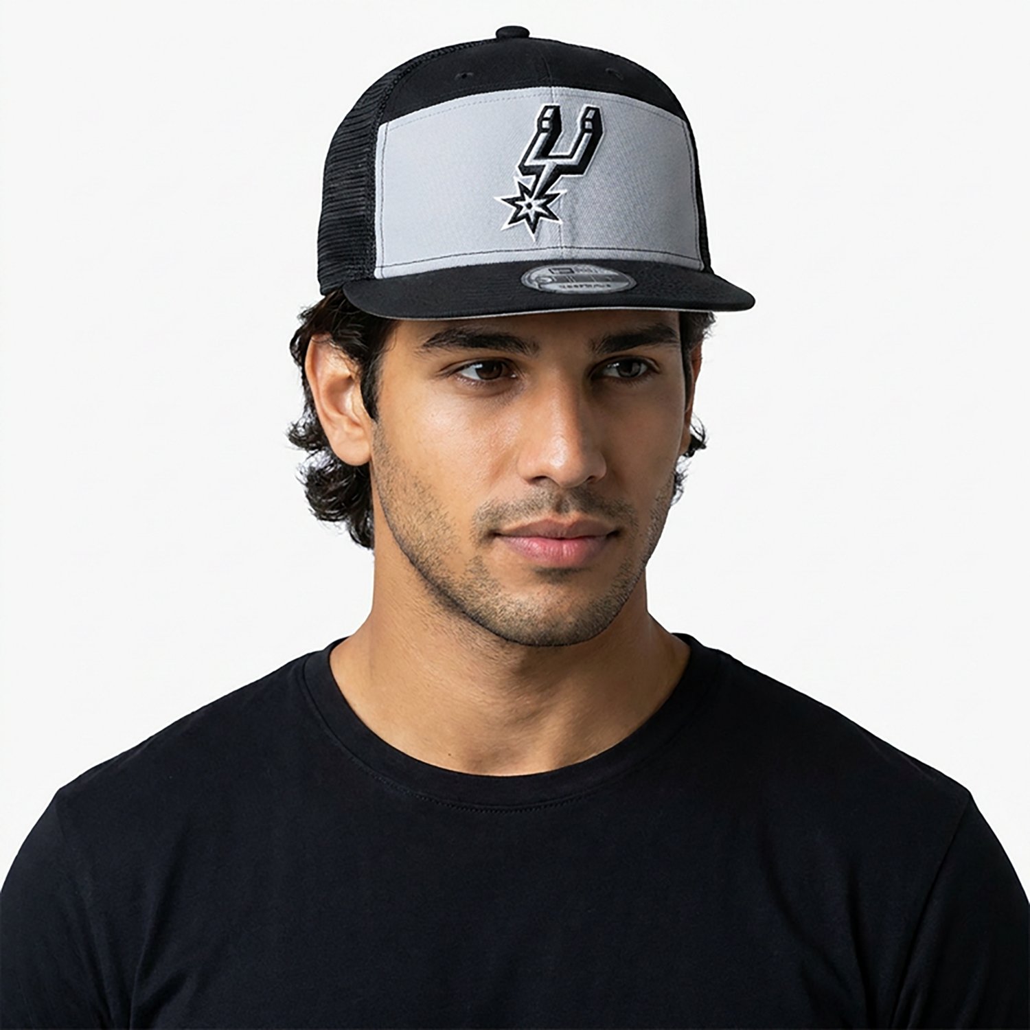 New Era Men's San Antonio Spurs Outdoor 9FIFTY Split Cap - view number 2