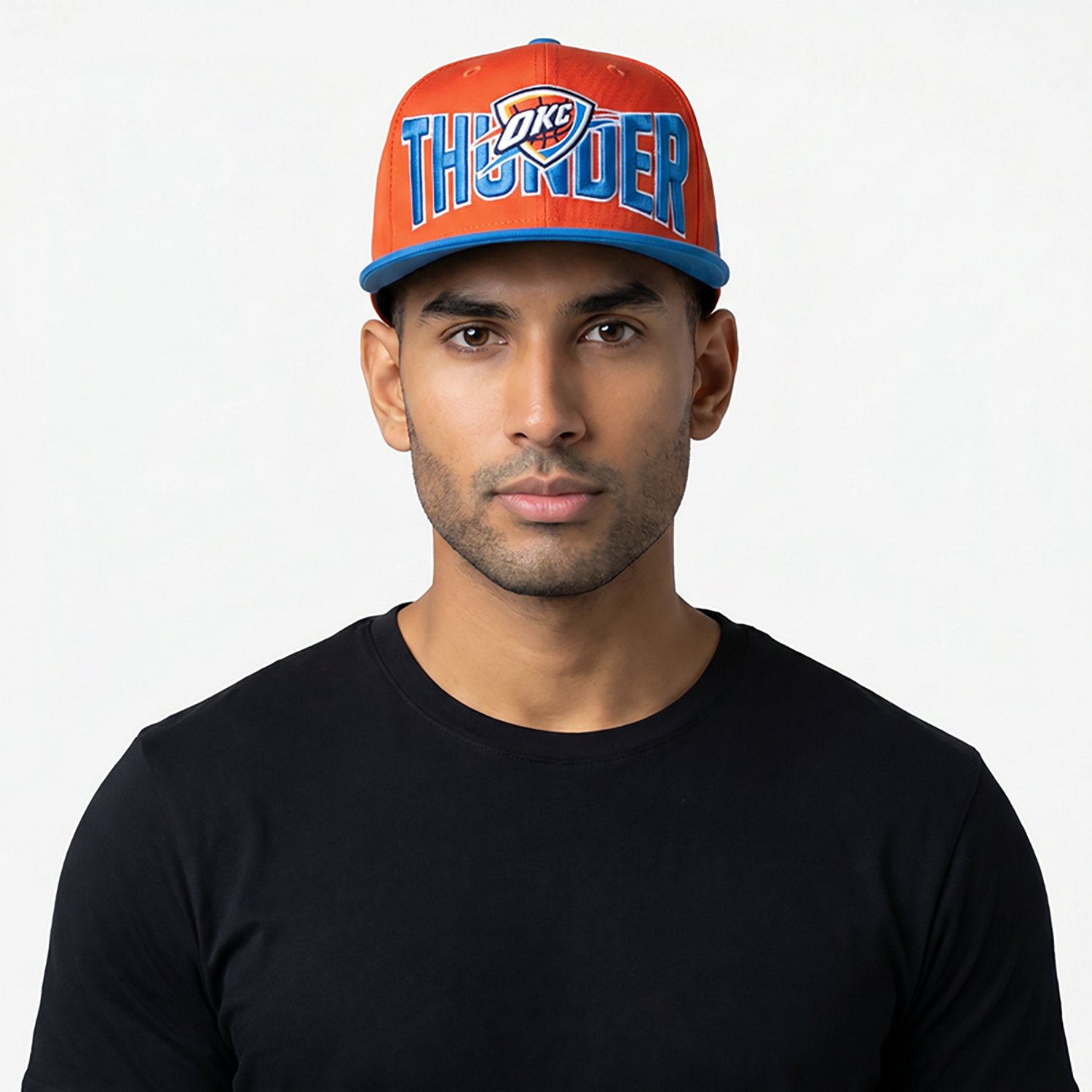 New Era Men's OKC Thunder Satin Blue 59FIFTY Cap - view number 3