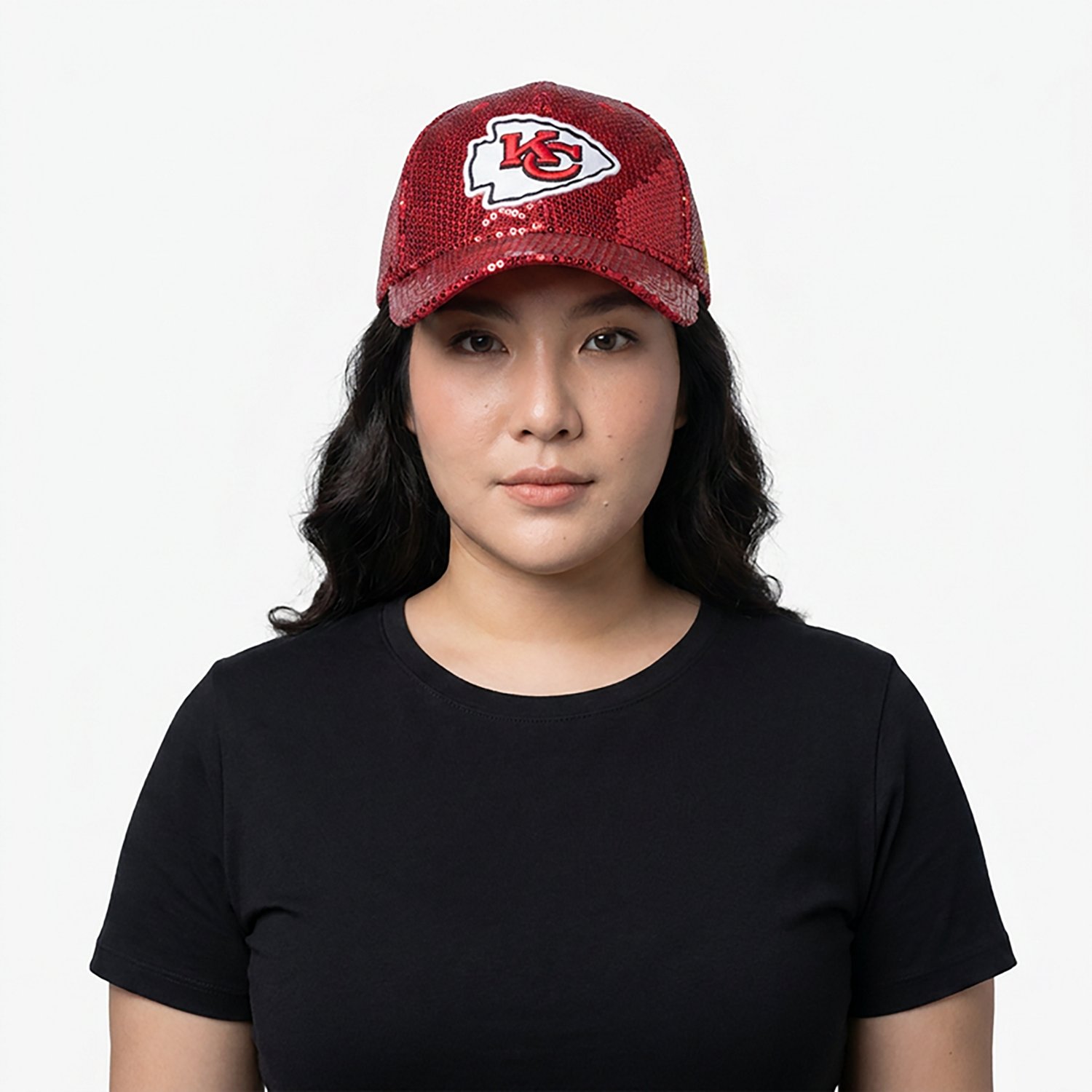 New Era Women's Kansas City Chiefs Sequin OTC 9FORTY Cap