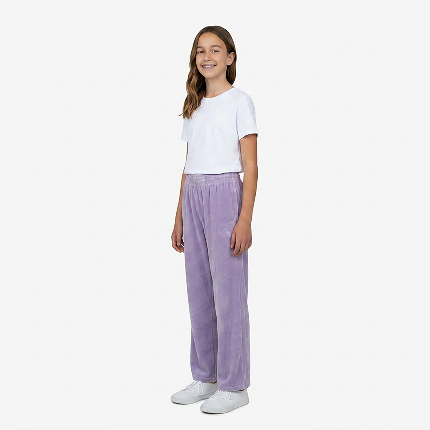 adidas Girls' 4-6x Velour Wide Leg Pants - view number 3