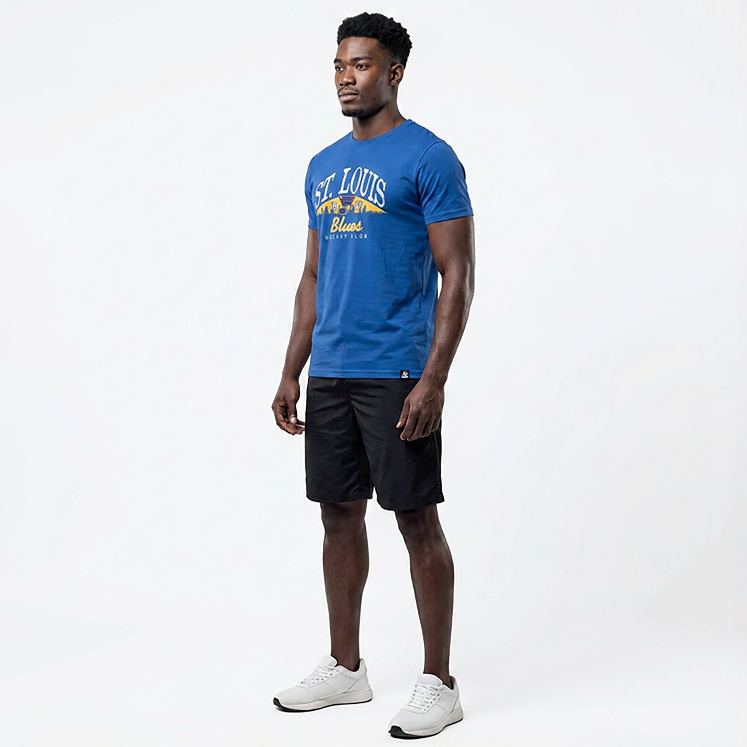 Fanatics Men's St. Louis Blues Vintage Native Nostalgia Legacy Cotton Short Sleeve T-shirt - view number 3