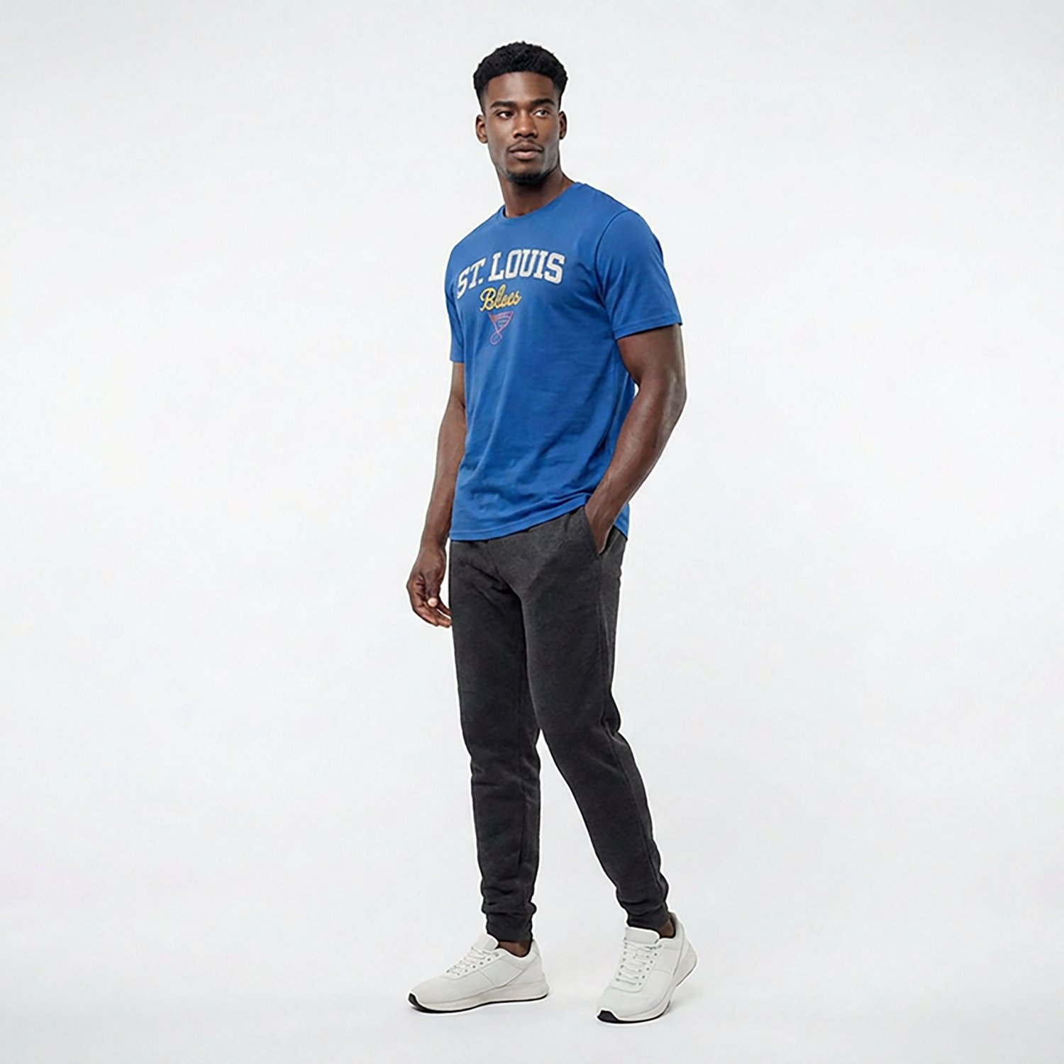 Fanatics Men's St. Louis Blues Vintage Trip Legacy Cotton Short Sleeve T-shirt - view number 3