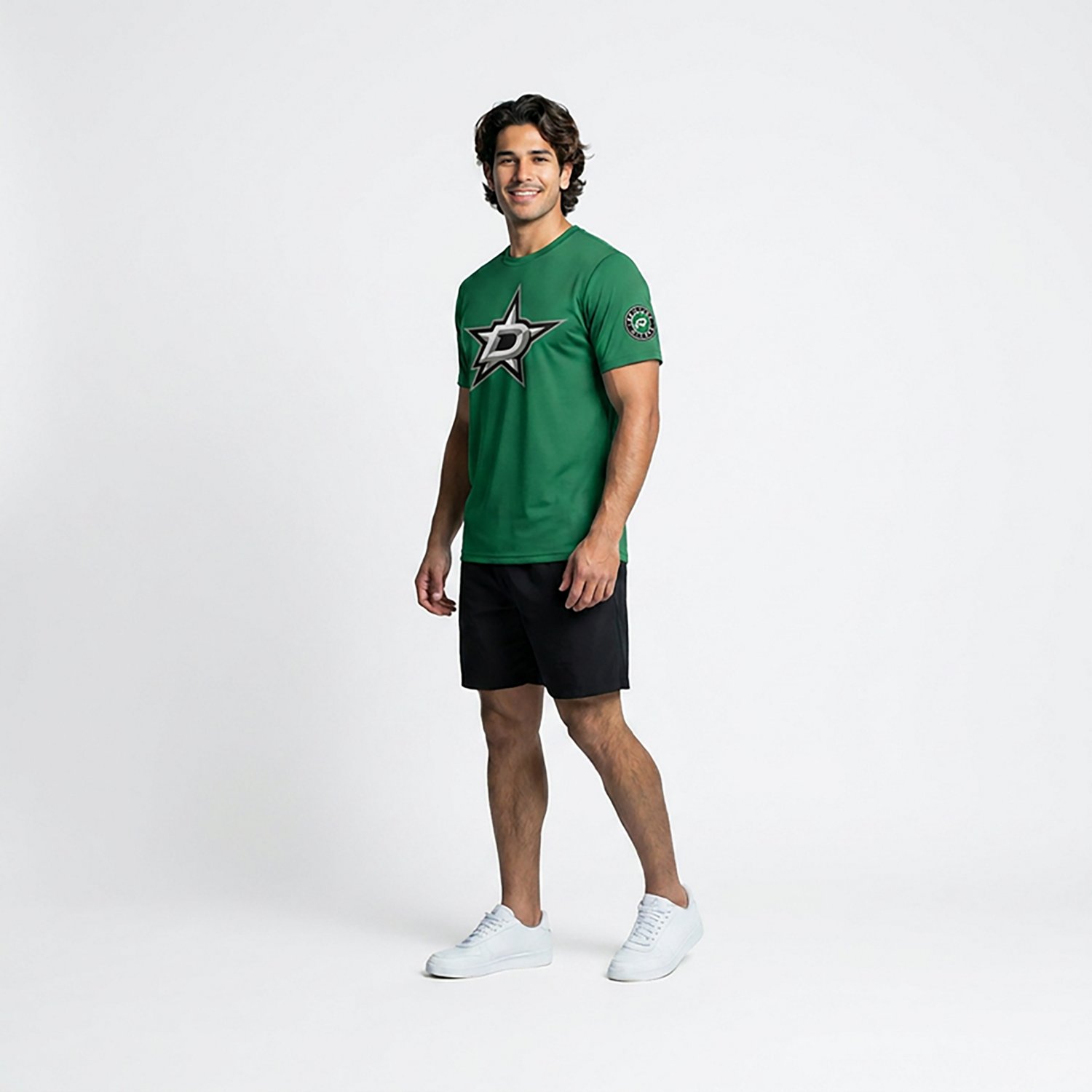 Fanatics Men's Dallas Stars Hat Trick Legacy Cotton Short Sleeve T-shirt - view number 3