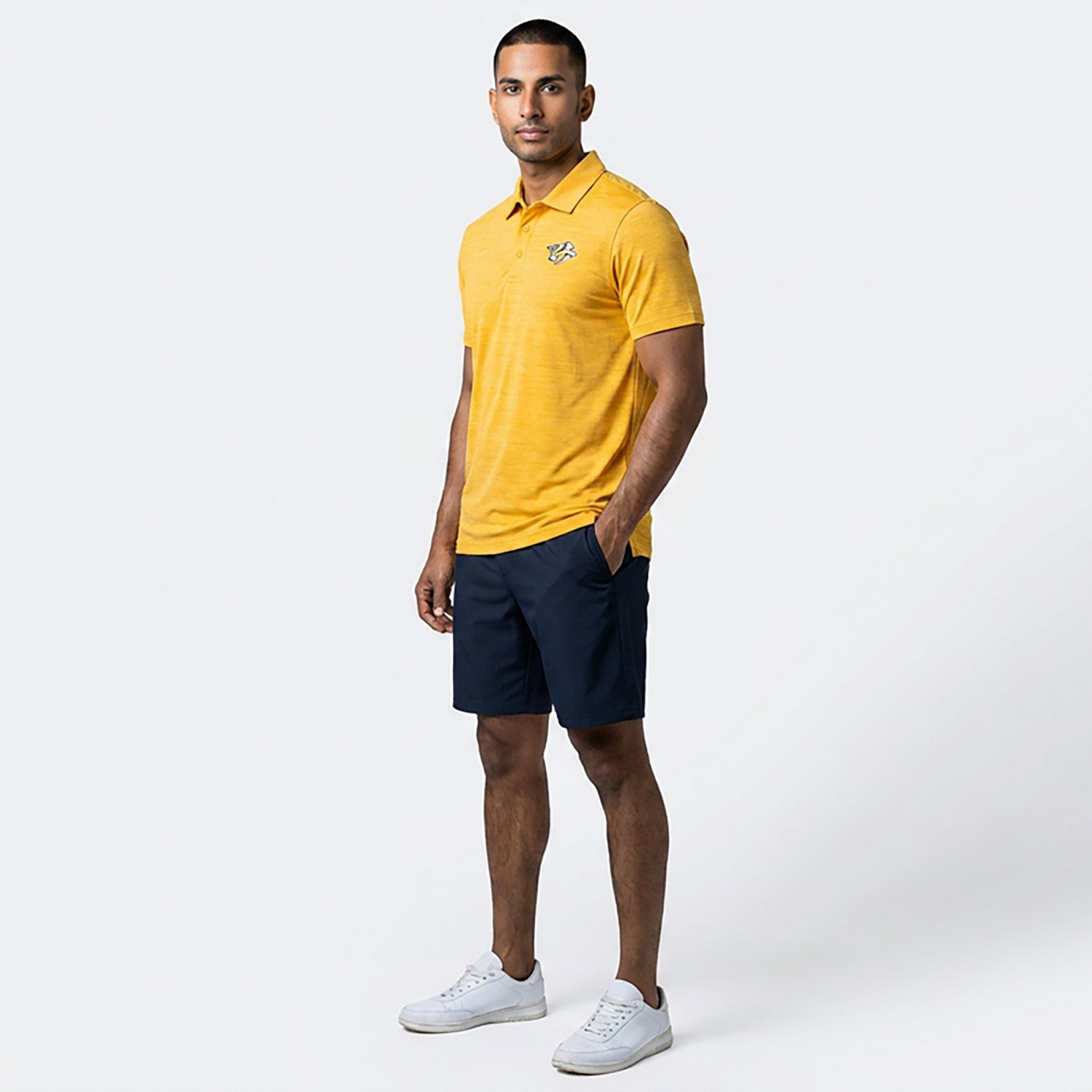 Fanatics Men's Nashville Predators Boarding Clutch Poly Polo - view number 2