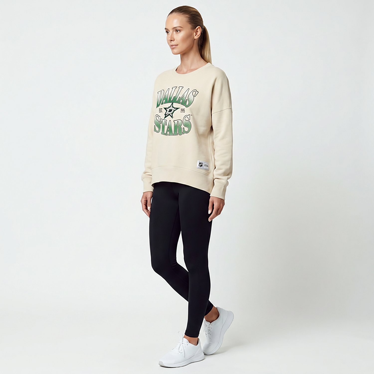 Fanatics Women's Dallas Stars Slice French Terry Crew Sweatshirt - view number 3