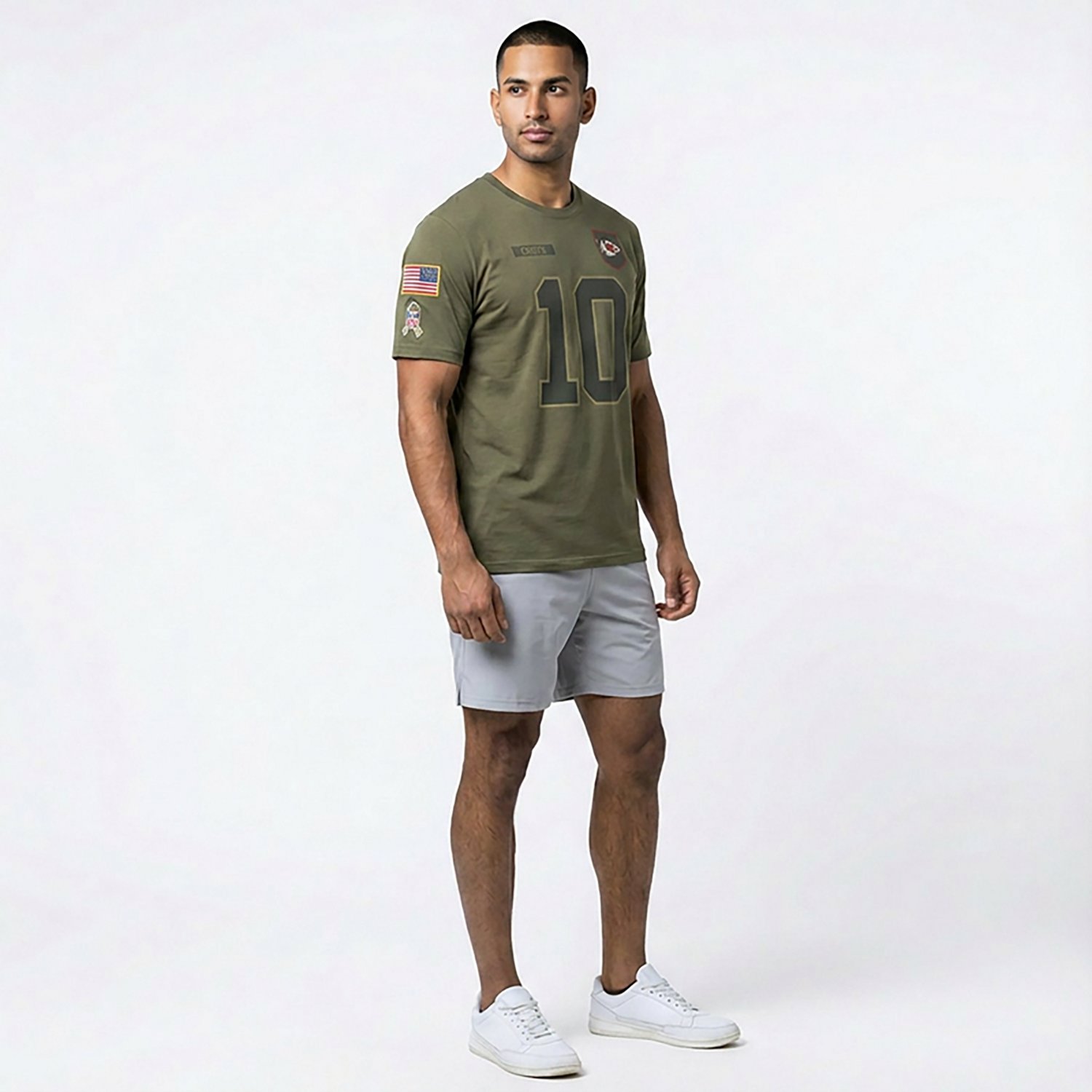 Nike Men's Chiefs Salute to Service Isiah Pacheco Player Name & Number T-shirt