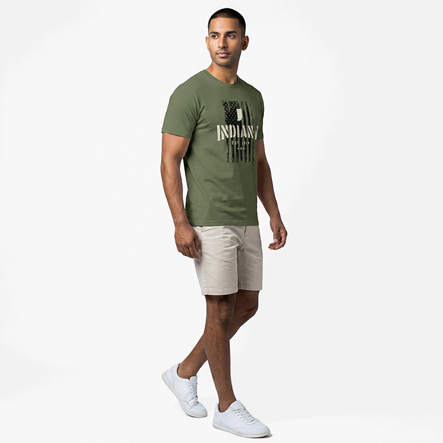 State Life Men's IN Freedom Flag T-shirt - view number 3