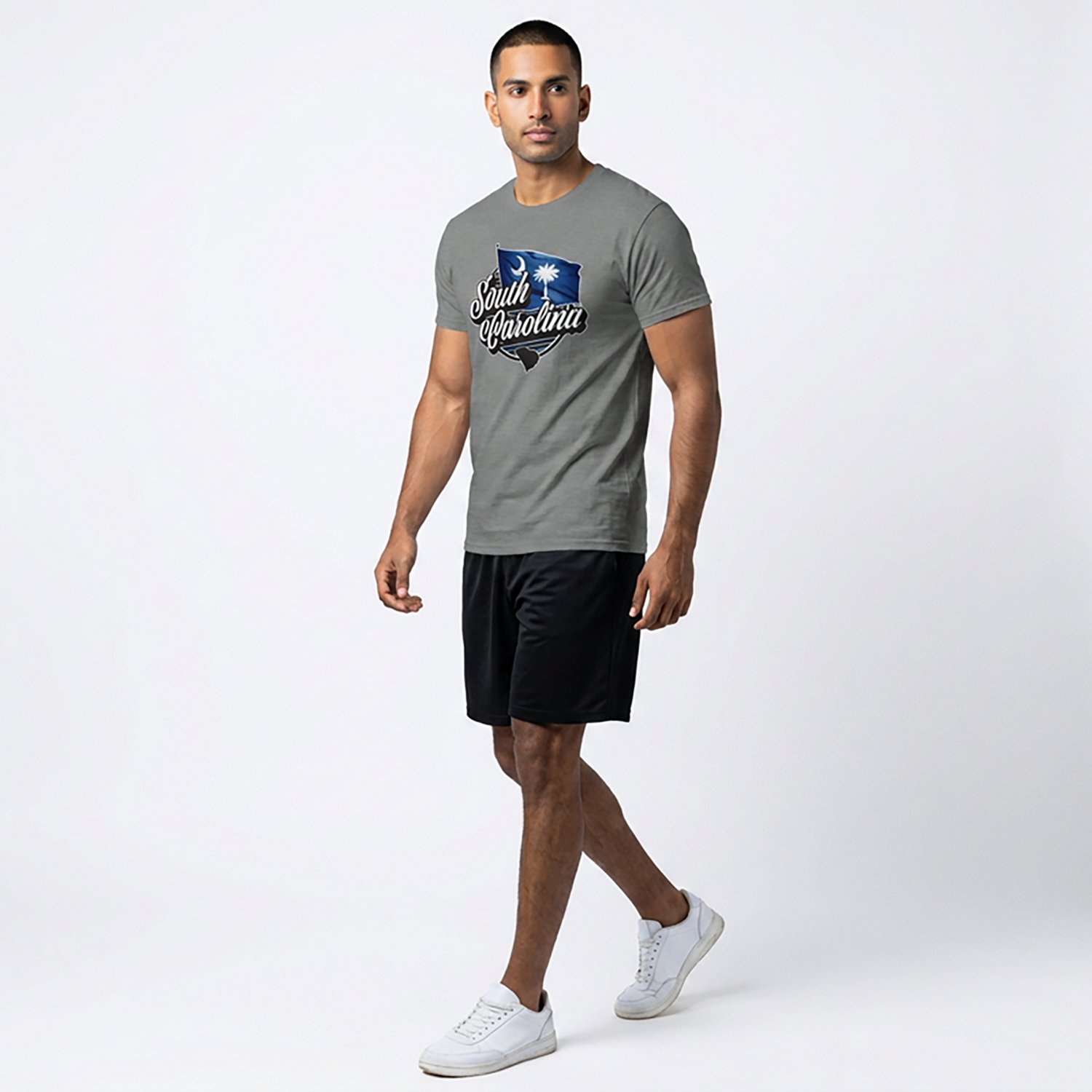State Life Men's SC Flag Script T-shirt