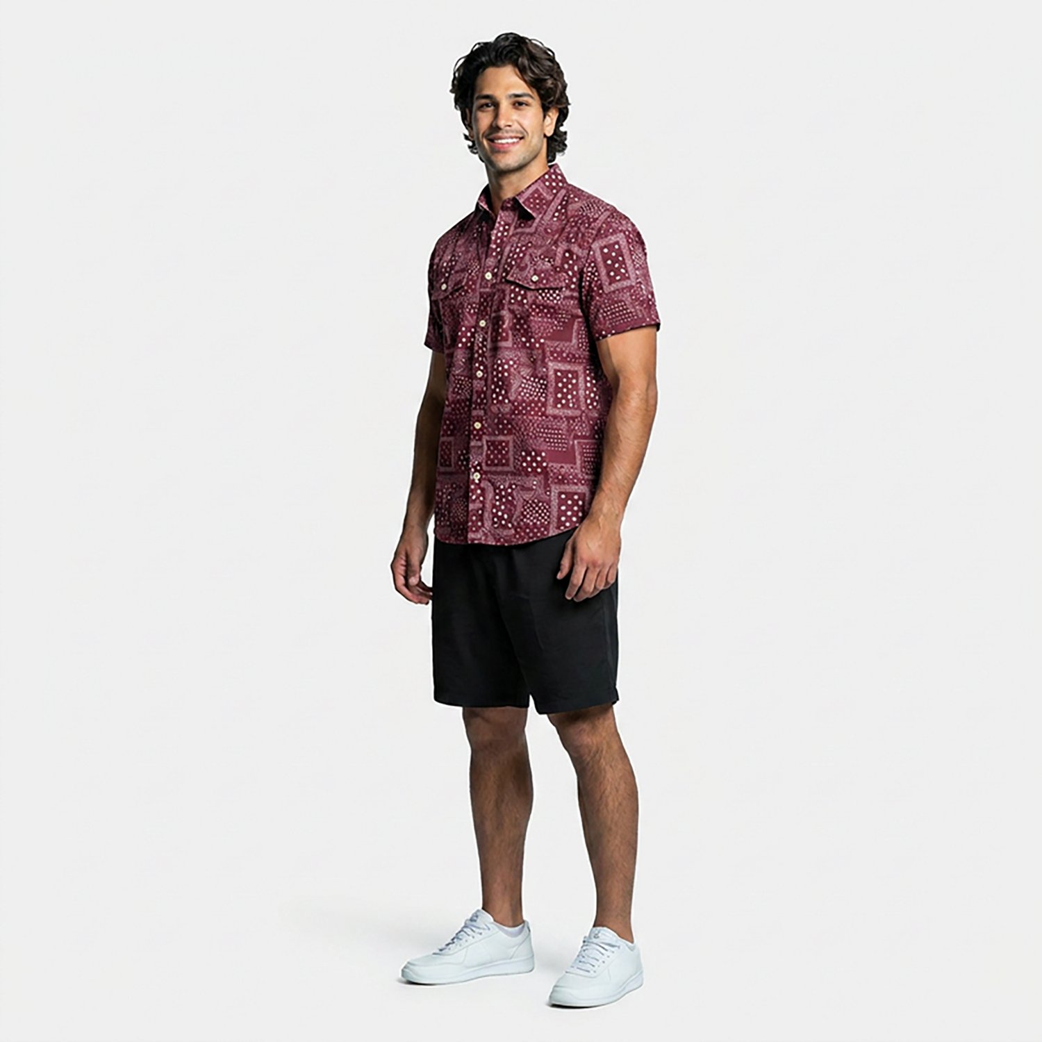 Burlebo Men's Texas Performance Short Sleeve Western Shirt - view number 3