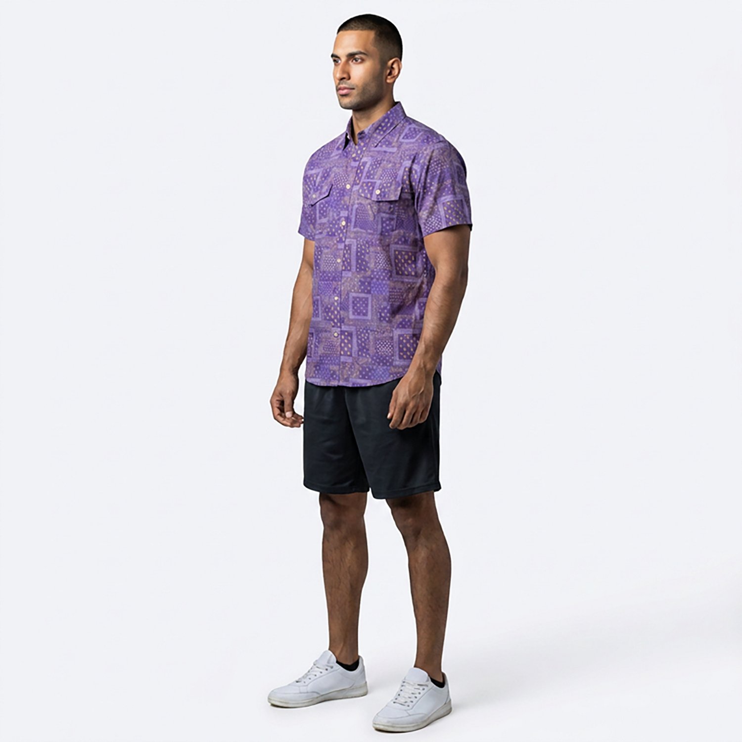 Burlebo Men's Louisiana Performance Short Sleeve Western Shirt - view number 3