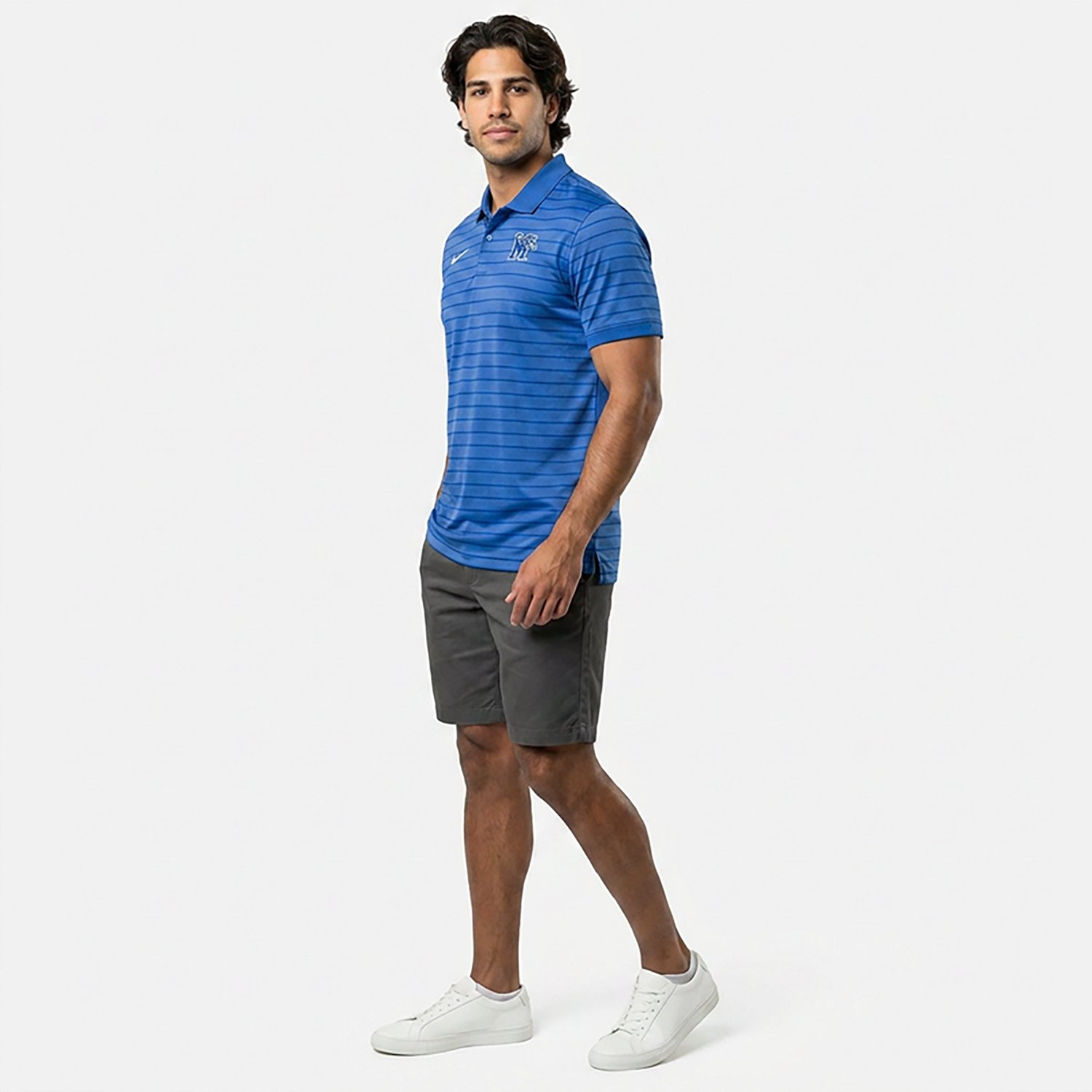 Nike Men's University of Memphis Tigers Victory Stripe Polo Shirt - view number 3