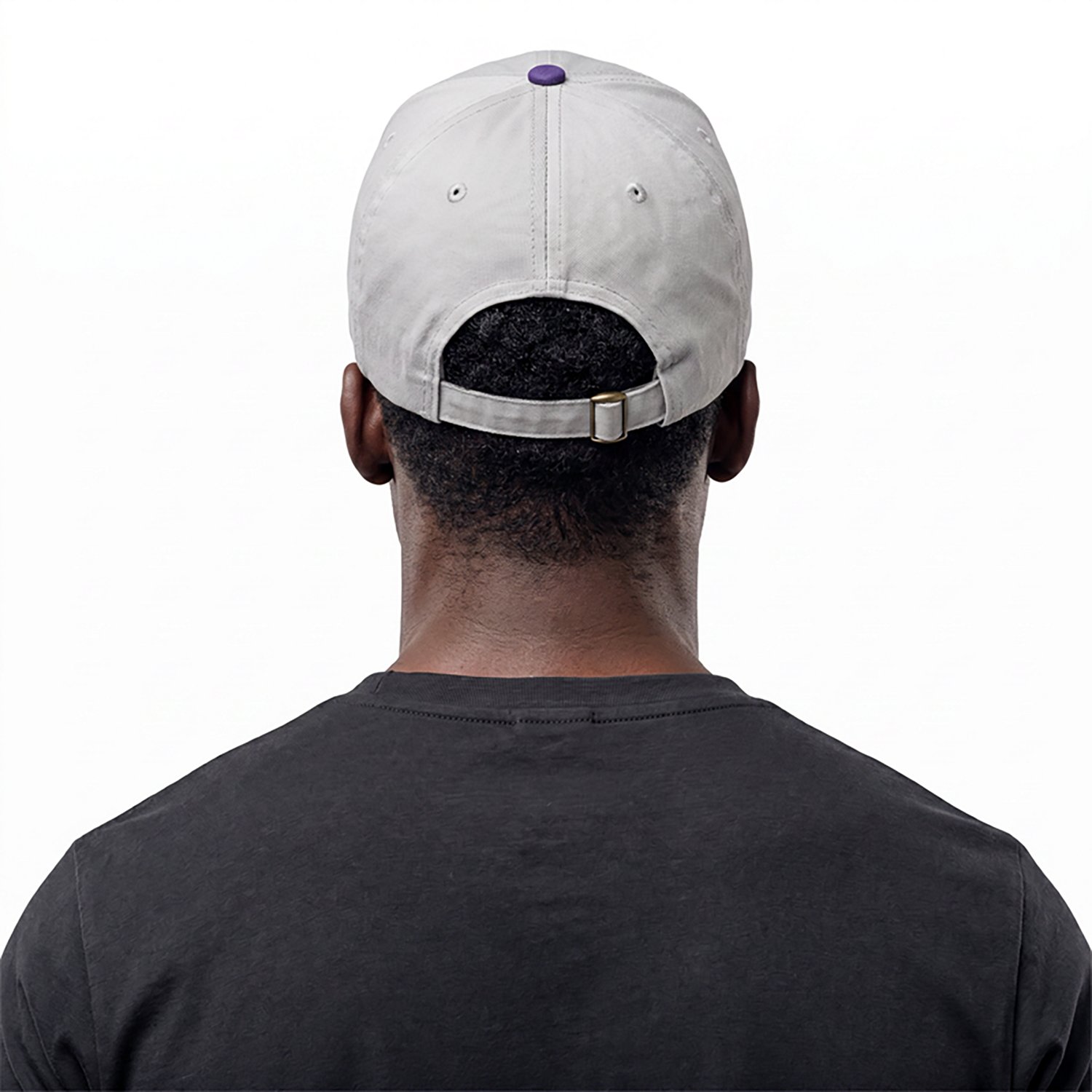 Nike Adults’ Kansas State Lavender Arch Club Colorblock Cap - view number 5