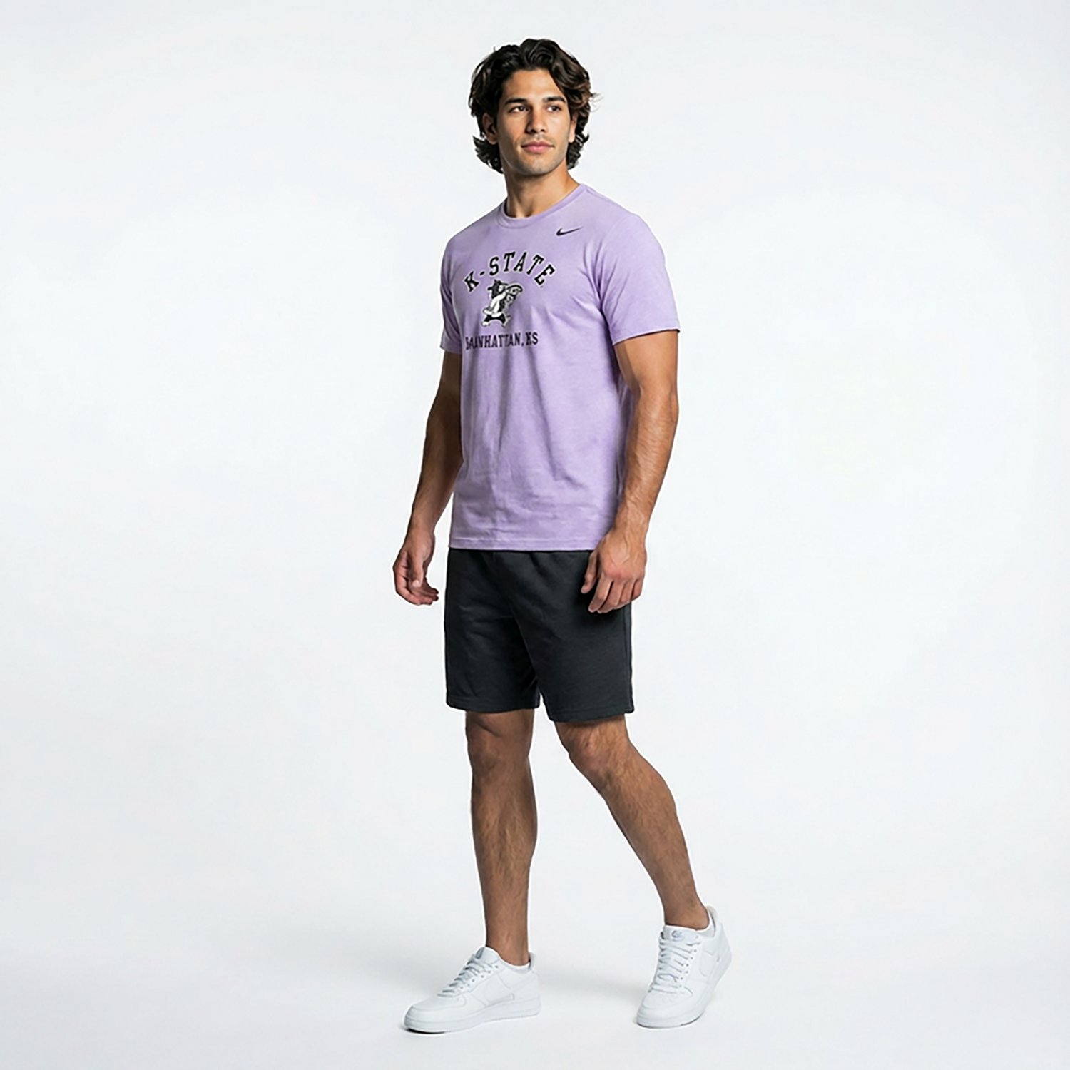 Nike Men's Kansas State Lavender Flag Willy Legend T-shirt - view number 3