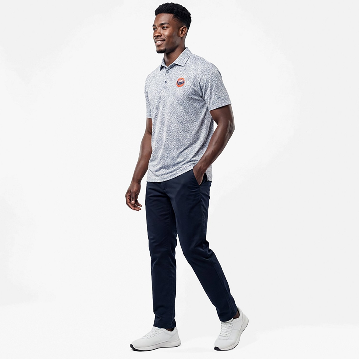 Antigua Men's Houston Astros Field Ditsy Polo