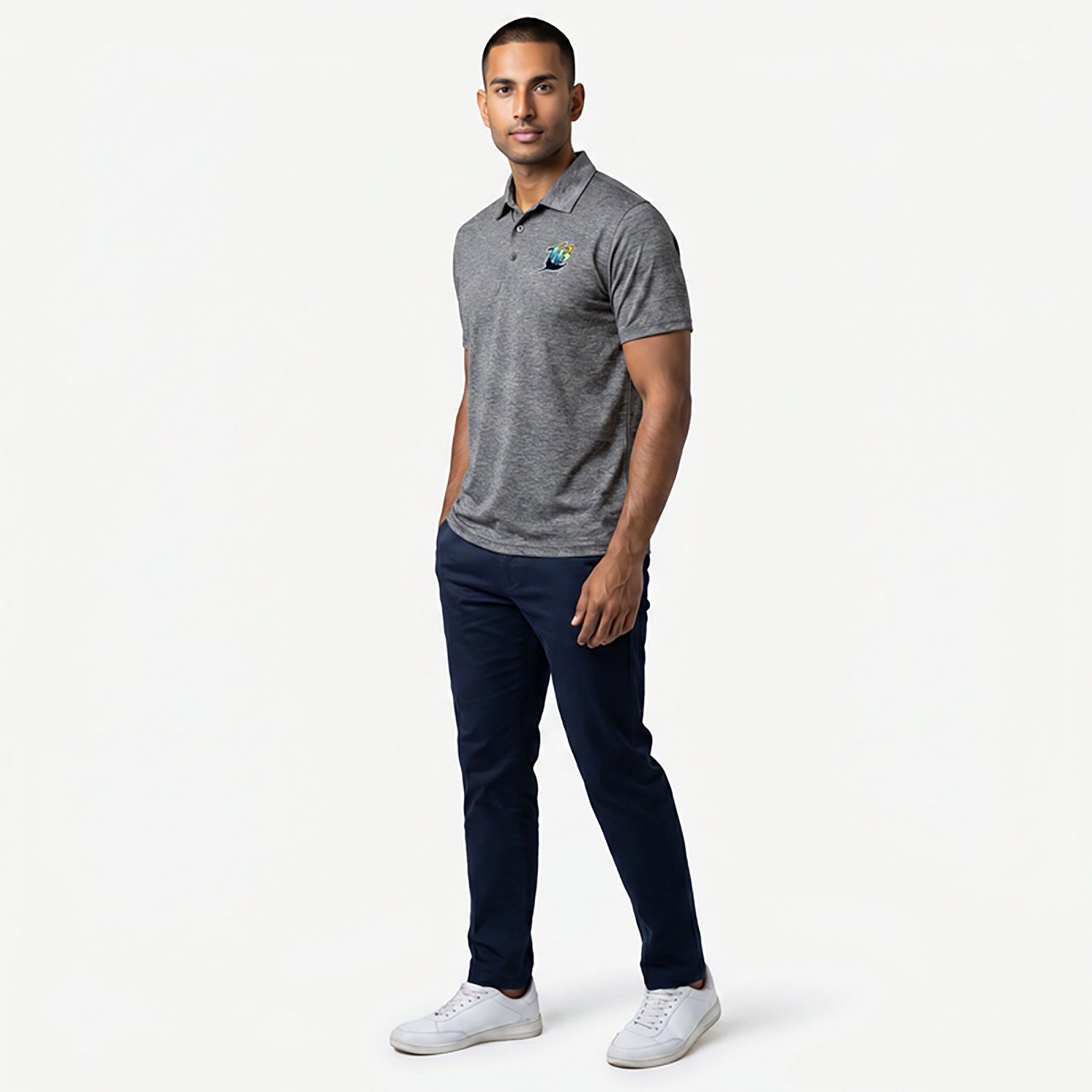Antigua Men's Tampa Bay Rays Par 3 Short Sleeve Polo Shirt - view number 2