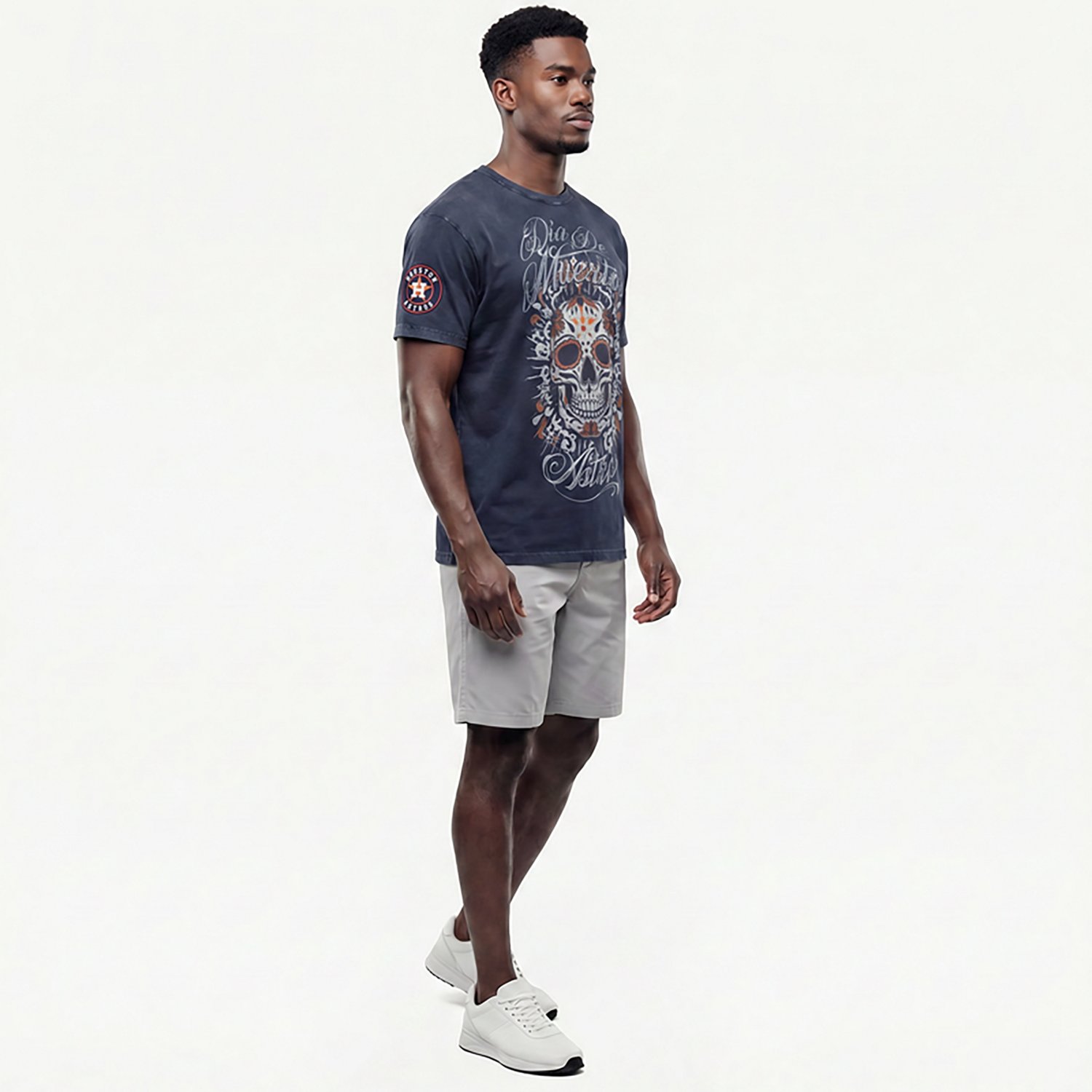 Pro Standard Men's Houston Astros Eternal Skull Enzyme T-shirt
