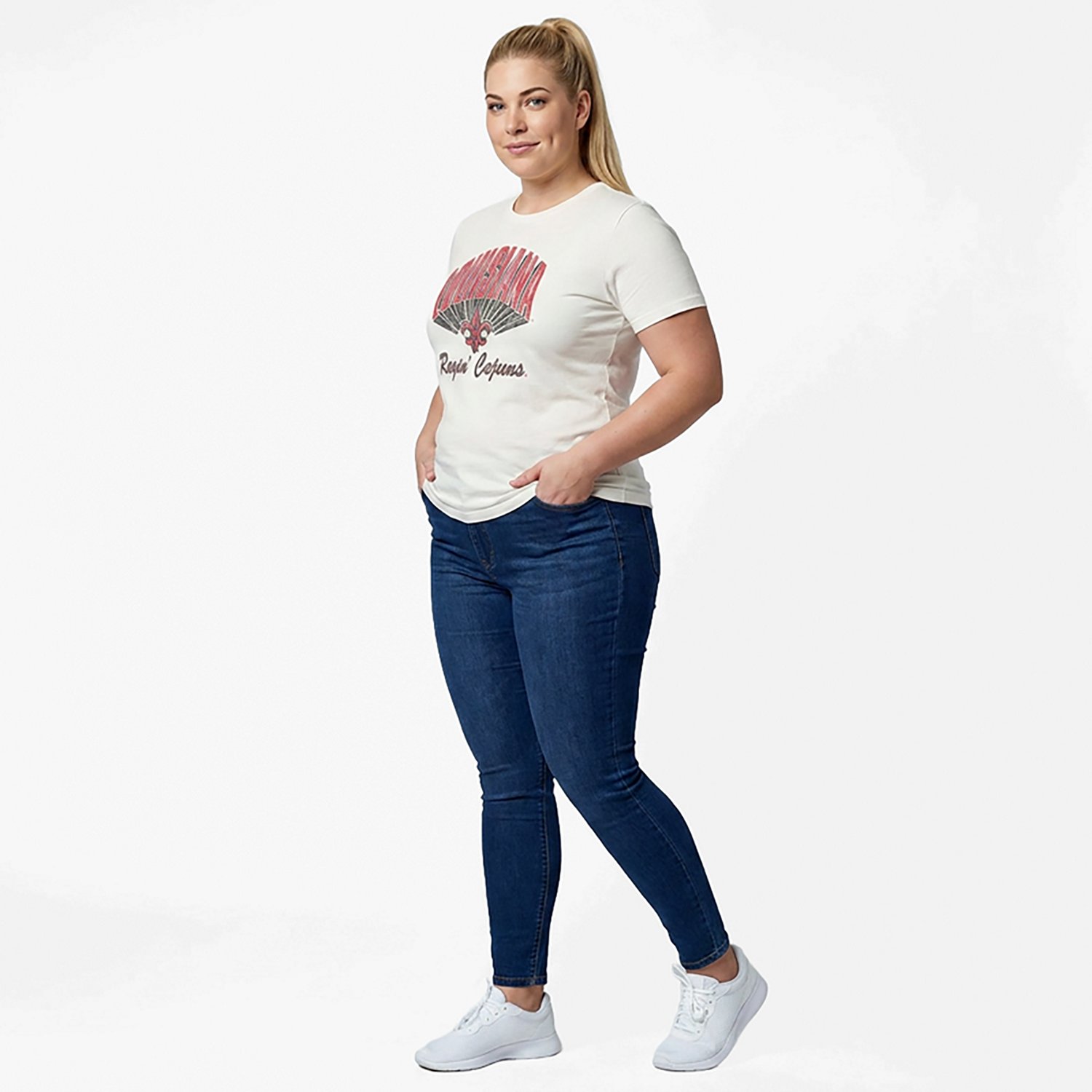 WILDCAT RETRO Women's Louisiana-Lafayette Rock Star Meet and Greet T-shirt